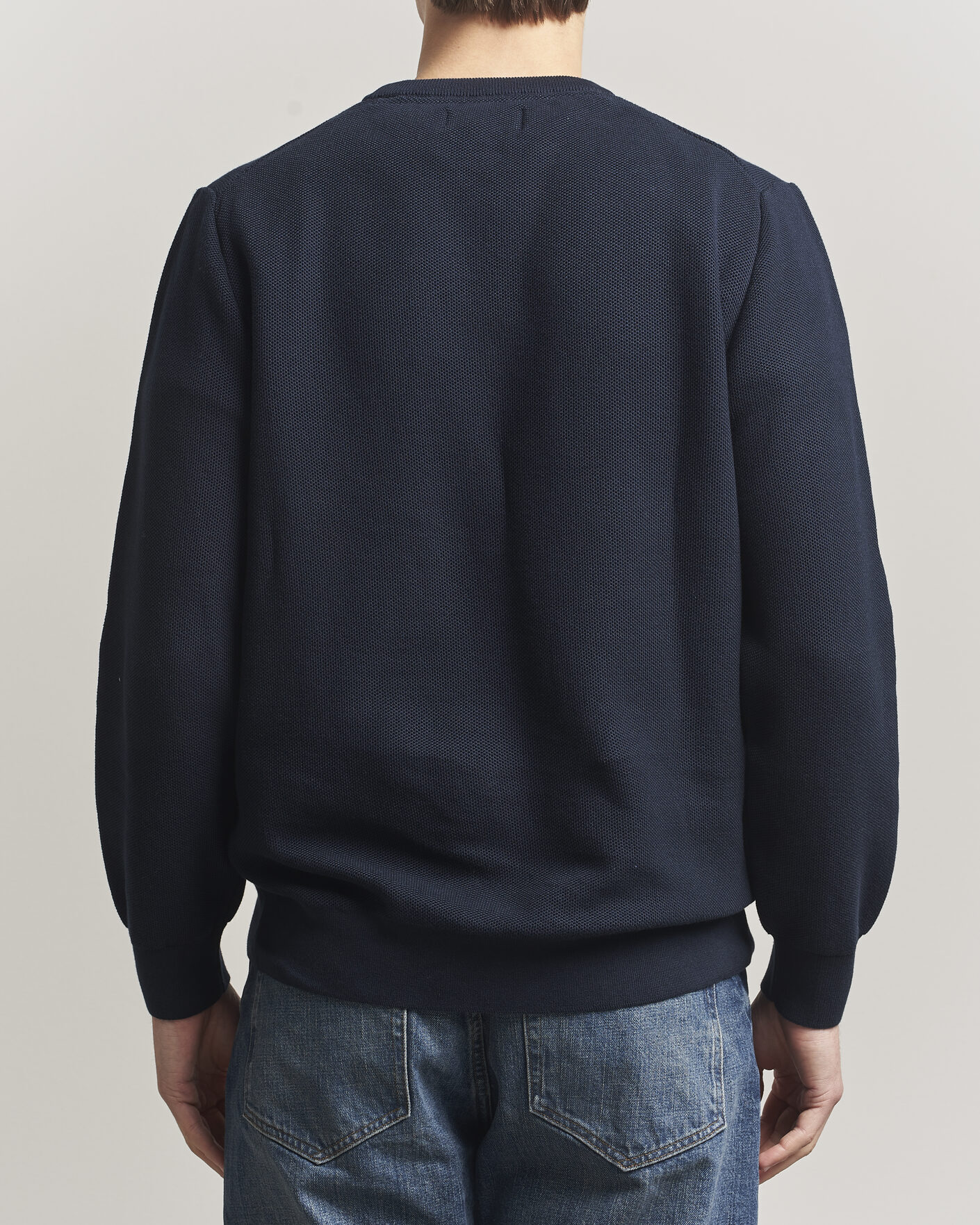 Herre | Trøjer | Barbour Lifestyle | Honeycomb Crew Neck Navy