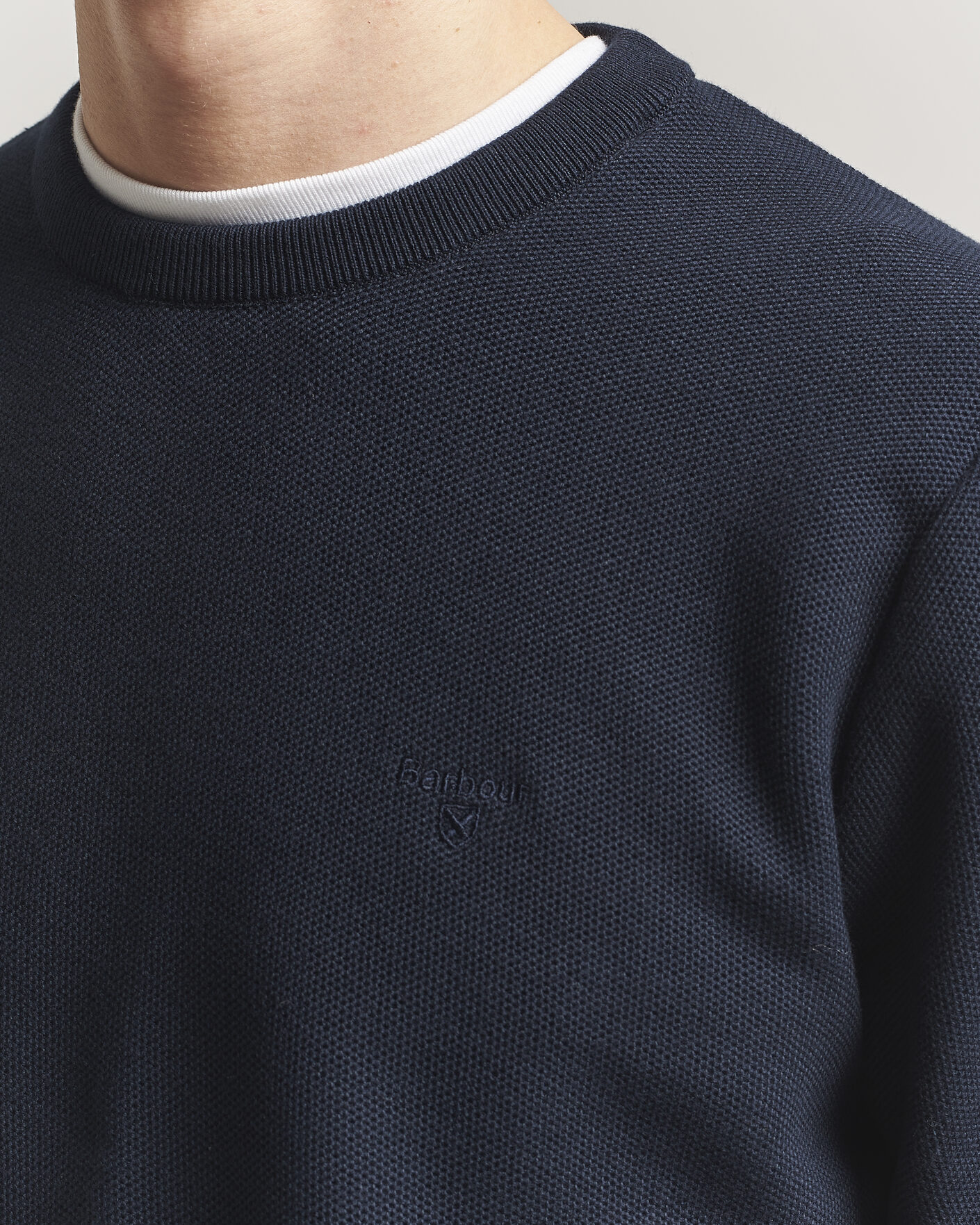 Herre | Trøjer | Barbour Lifestyle | Honeycomb Crew Neck Navy