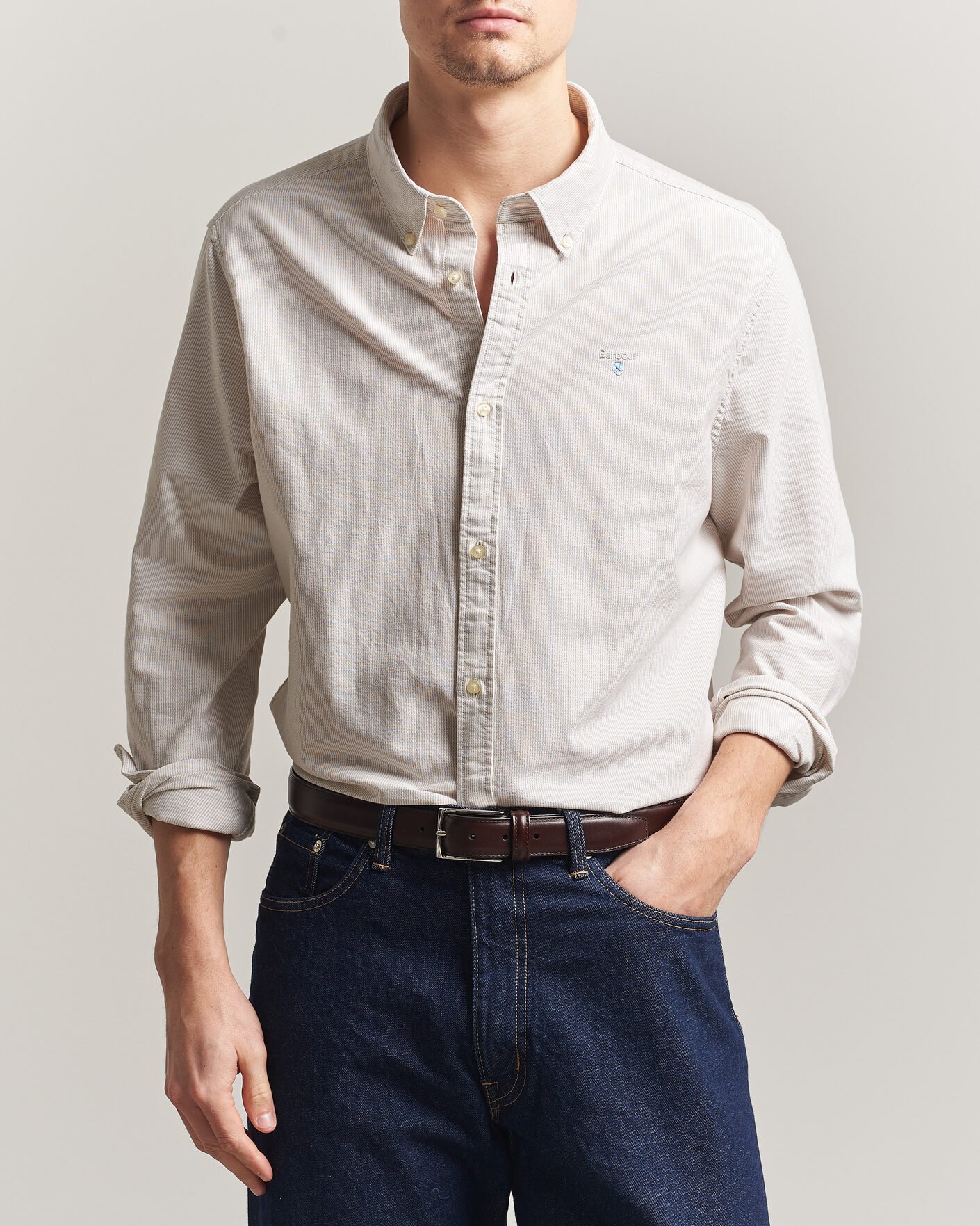 Herre | Skjorter | Barbour Lifestyle | Striped Oxtown Shirt Stone