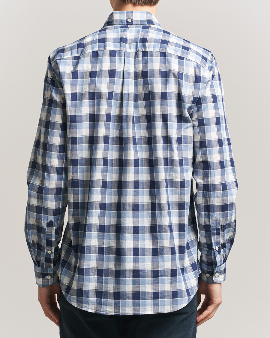 Herre | Skjorter | Barbour Lifestyle | Harwood Gingaham Cotton Shirt Blue