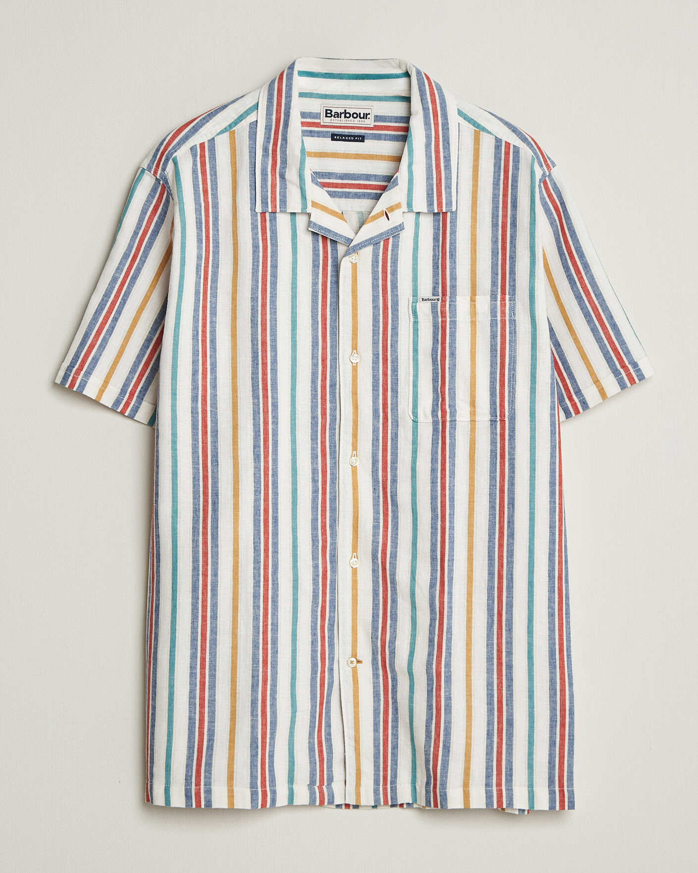 Herre | Skjorter | Barbour Lifestyle | Waterbay Striped Summer Fit Shirt White