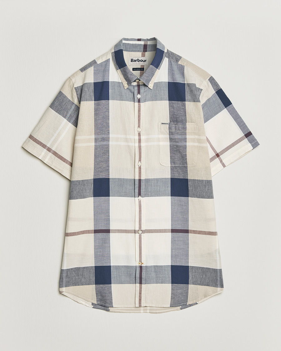 Herre | Skjorter | Barbour Lifestyle | Douglas Short Sleeve Tailored Shirt Oban Mist Tartan