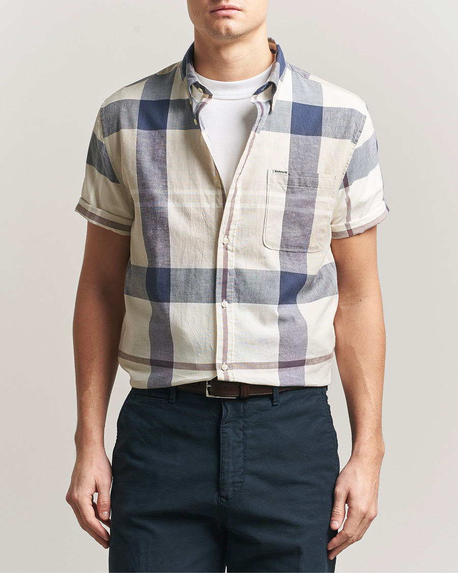 Herre | Skjorter | Barbour Lifestyle | Douglas Short Sleeve Tailored Shirt Oban Mist Tartan