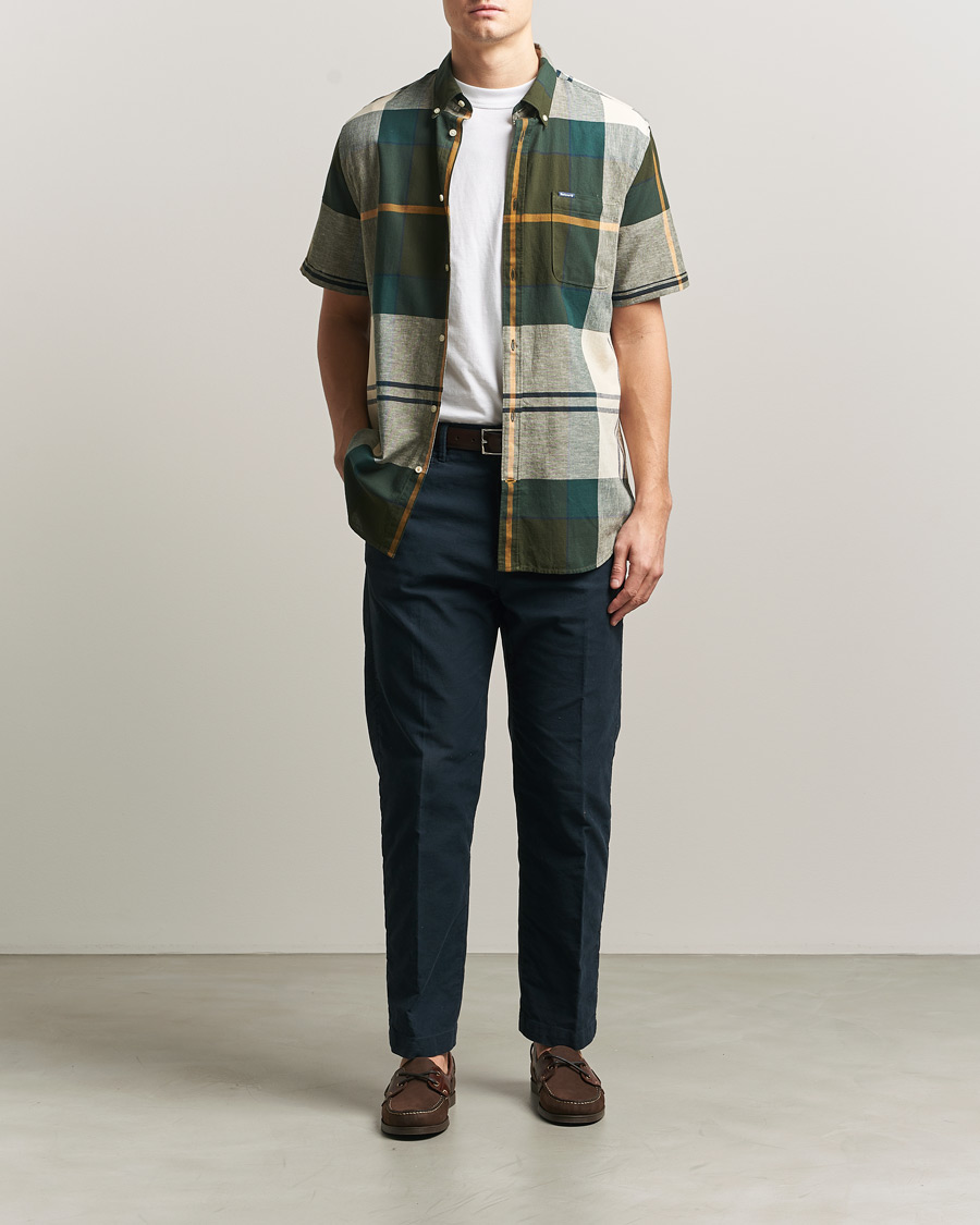 Herre | Skjorter | Barbour Lifestyle | Douglas Short Sleeve Tailored Shirt Ancient Tartan