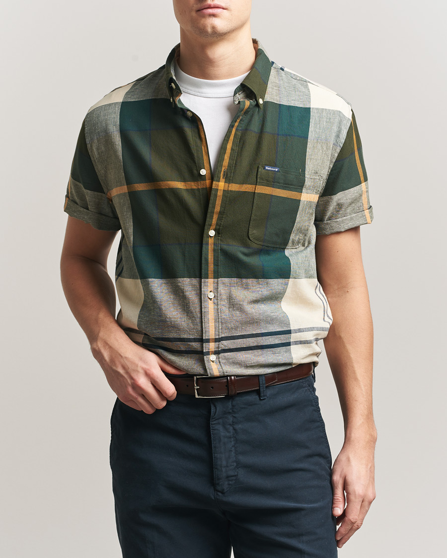 Herre | Skjorter | Barbour Lifestyle | Douglas Short Sleeve Tailored Shirt Ancient Tartan