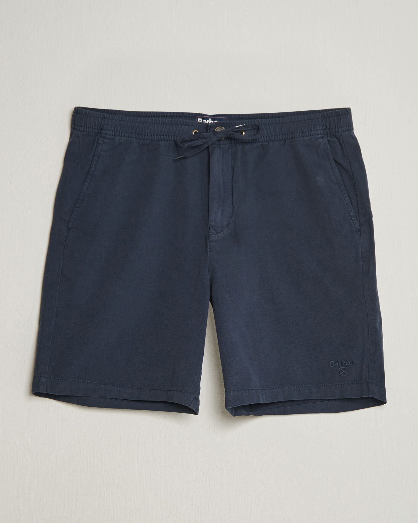 Herre | Shorts | Barbour Lifestyle | Washed Oxford Relaxed Shorts Navy