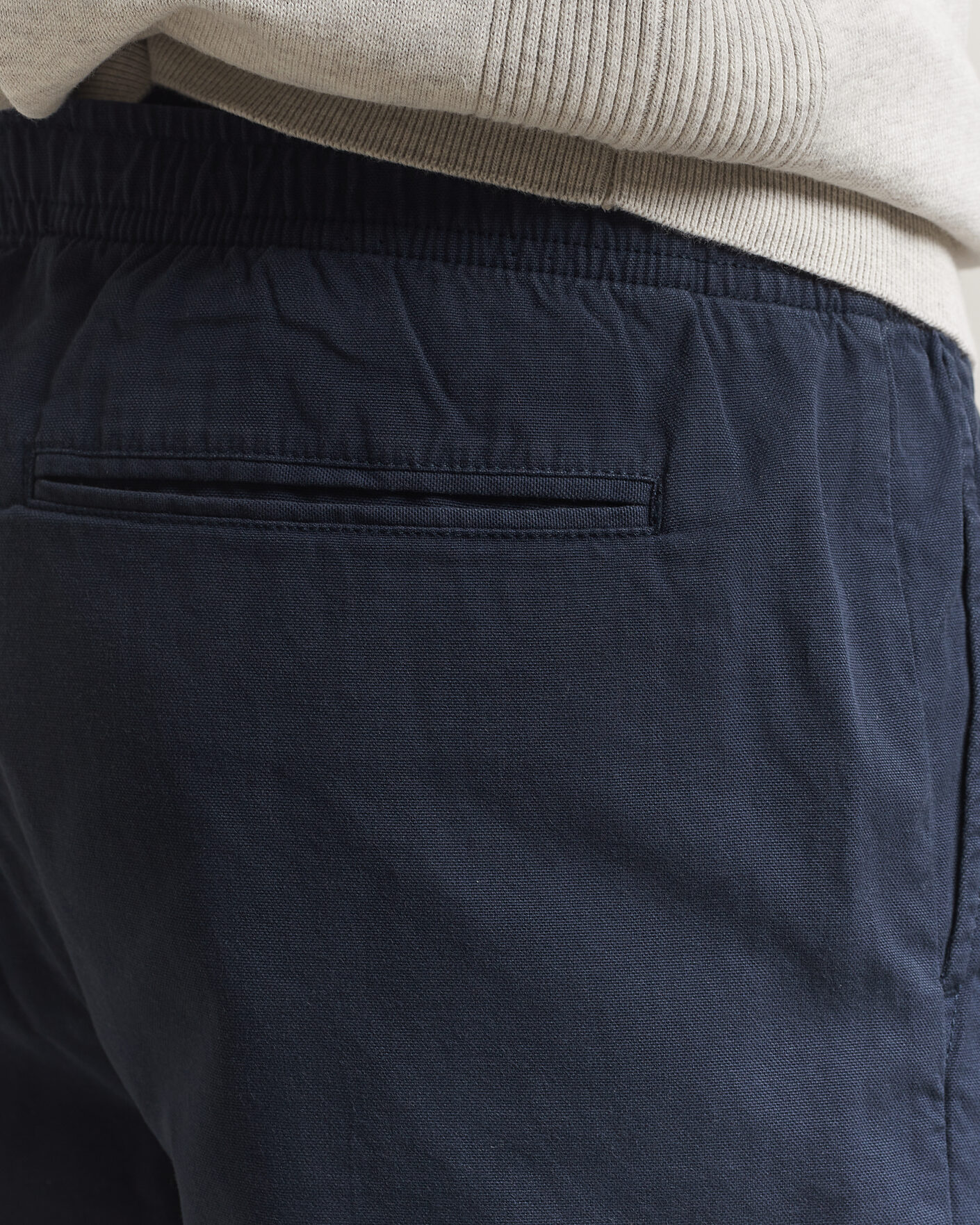 Herre | Shorts | Barbour Lifestyle | Washed Oxford Relaxed Shorts Navy