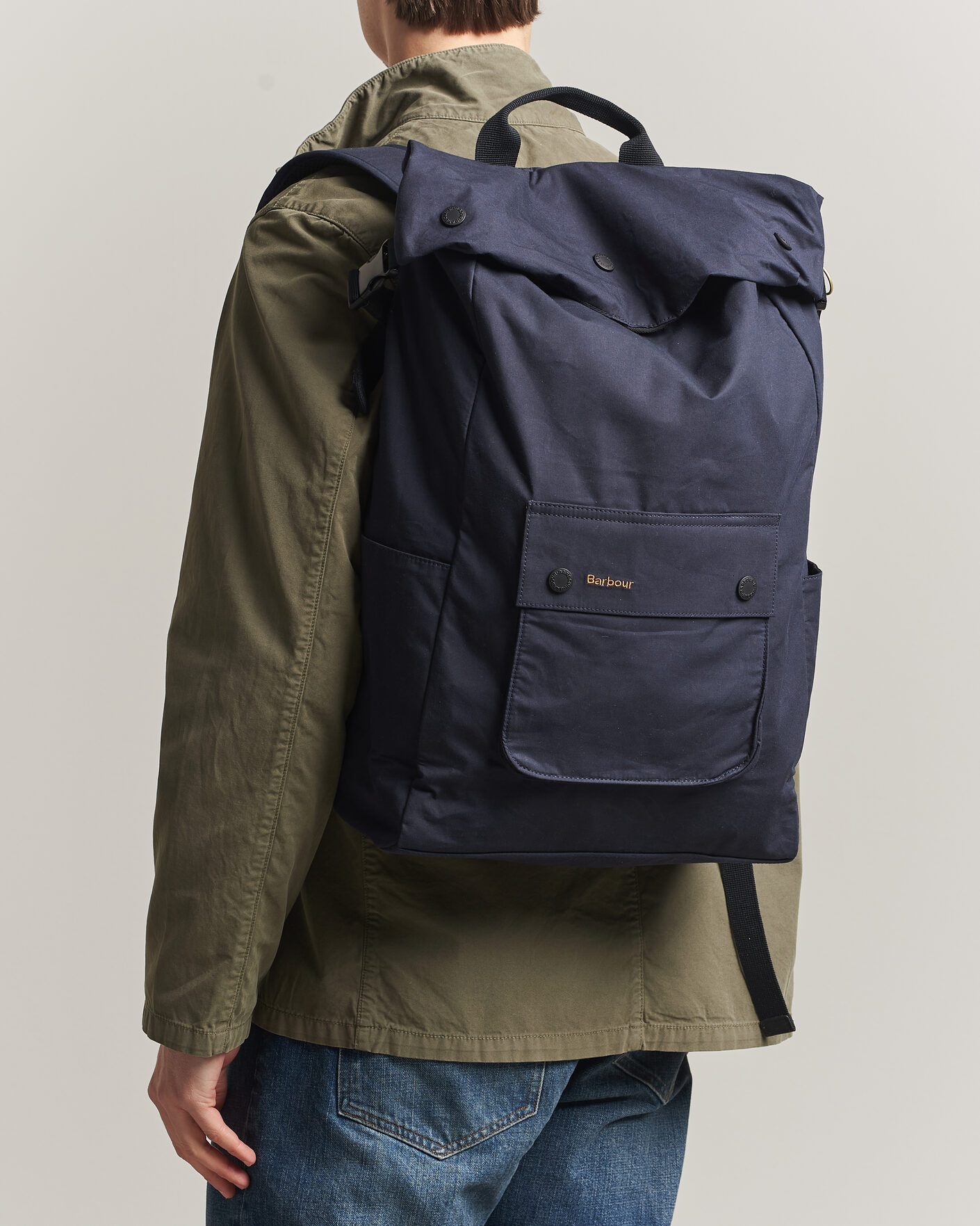 Herre | Tasker | Barbour Lifestyle | Transport Foldover Backpack Navy