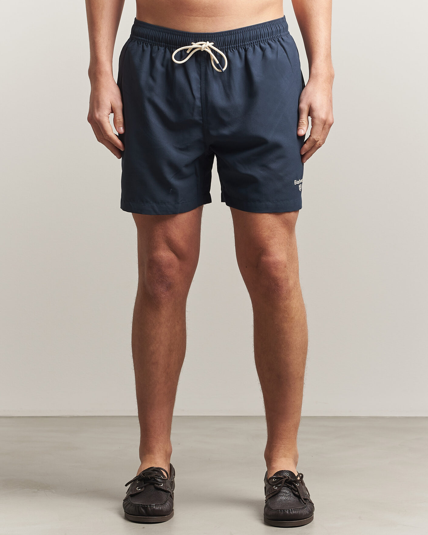 Herre | Badebukser | Barbour Lifestyle | Staple Logo Swimshorts Navy