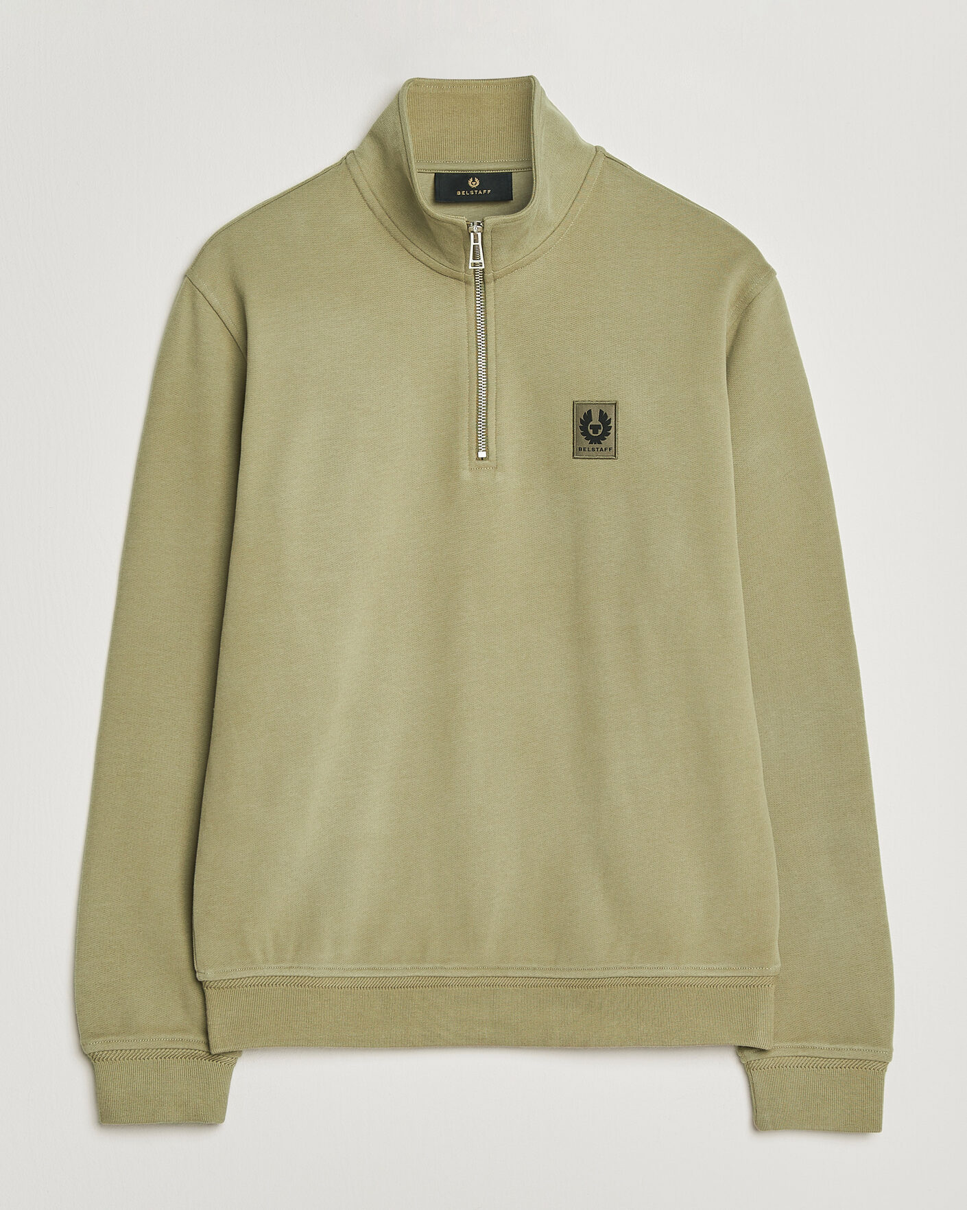 Herre | Trøjer | Belstaff | Signature Half Zip Sweatshirt Fatigue Green