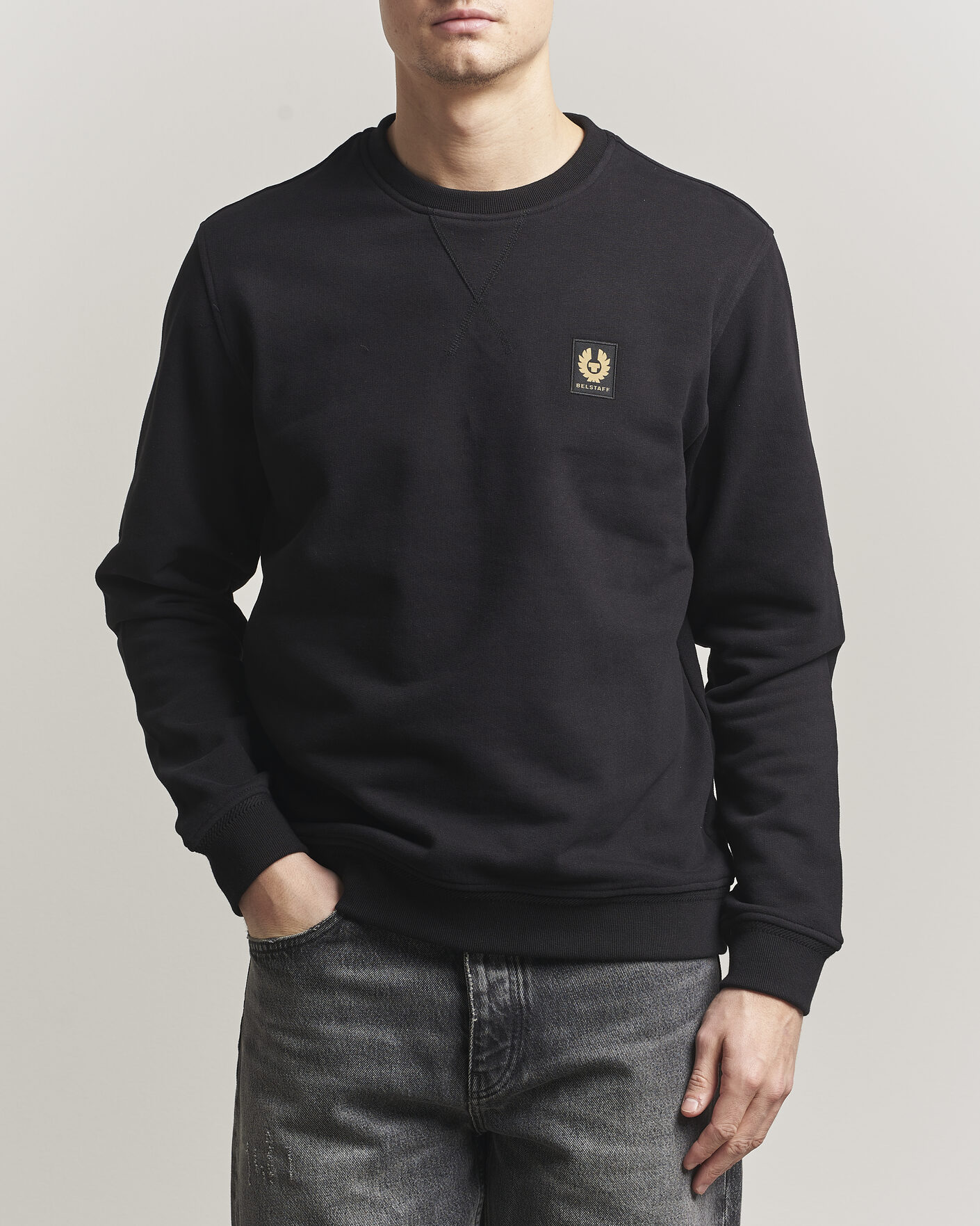 Herre | Trøjer | Belstaff | Signature Crew Neck Sweatshirt Black