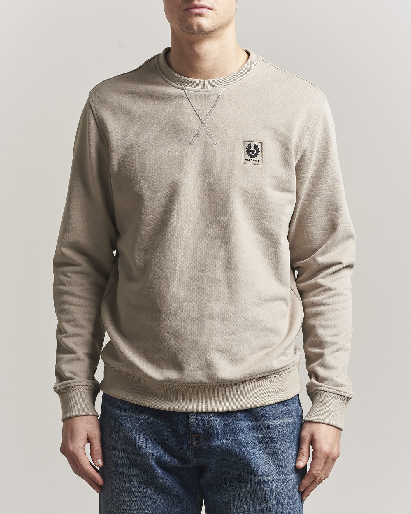 Herre | Trøjer | Belstaff | Signature Crew Neck Sweatshirt Dark Sand
