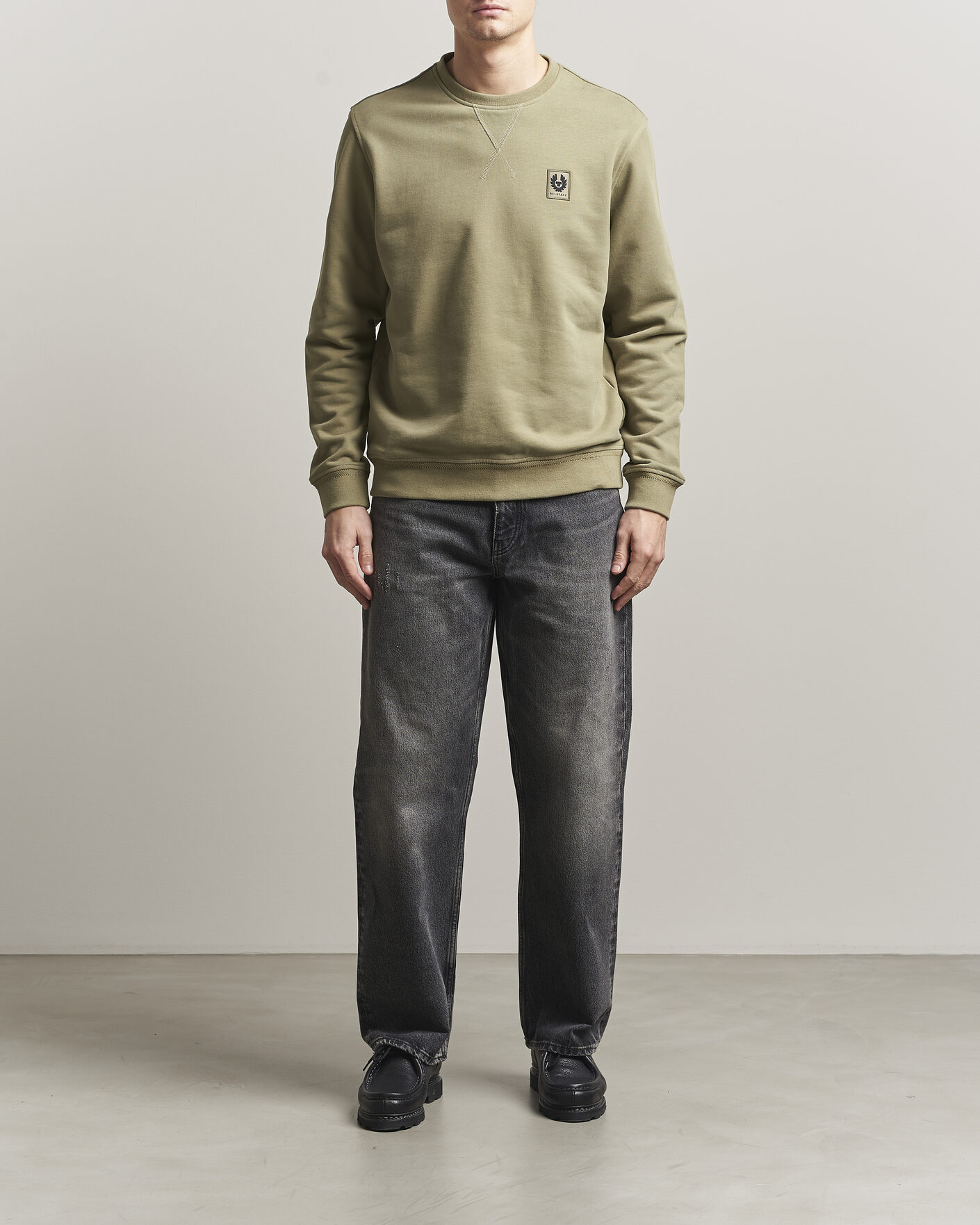 Herre | Trøjer | Belstaff | Signature Crew Neck Sweatshirt Fatigue Green