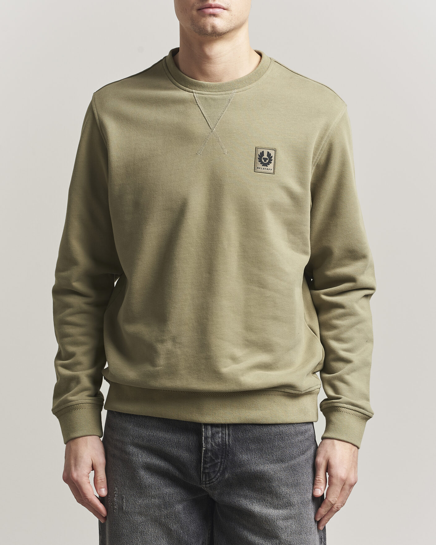 Herre | Trøjer | Belstaff | Signature Crew Neck Sweatshirt Fatigue Green