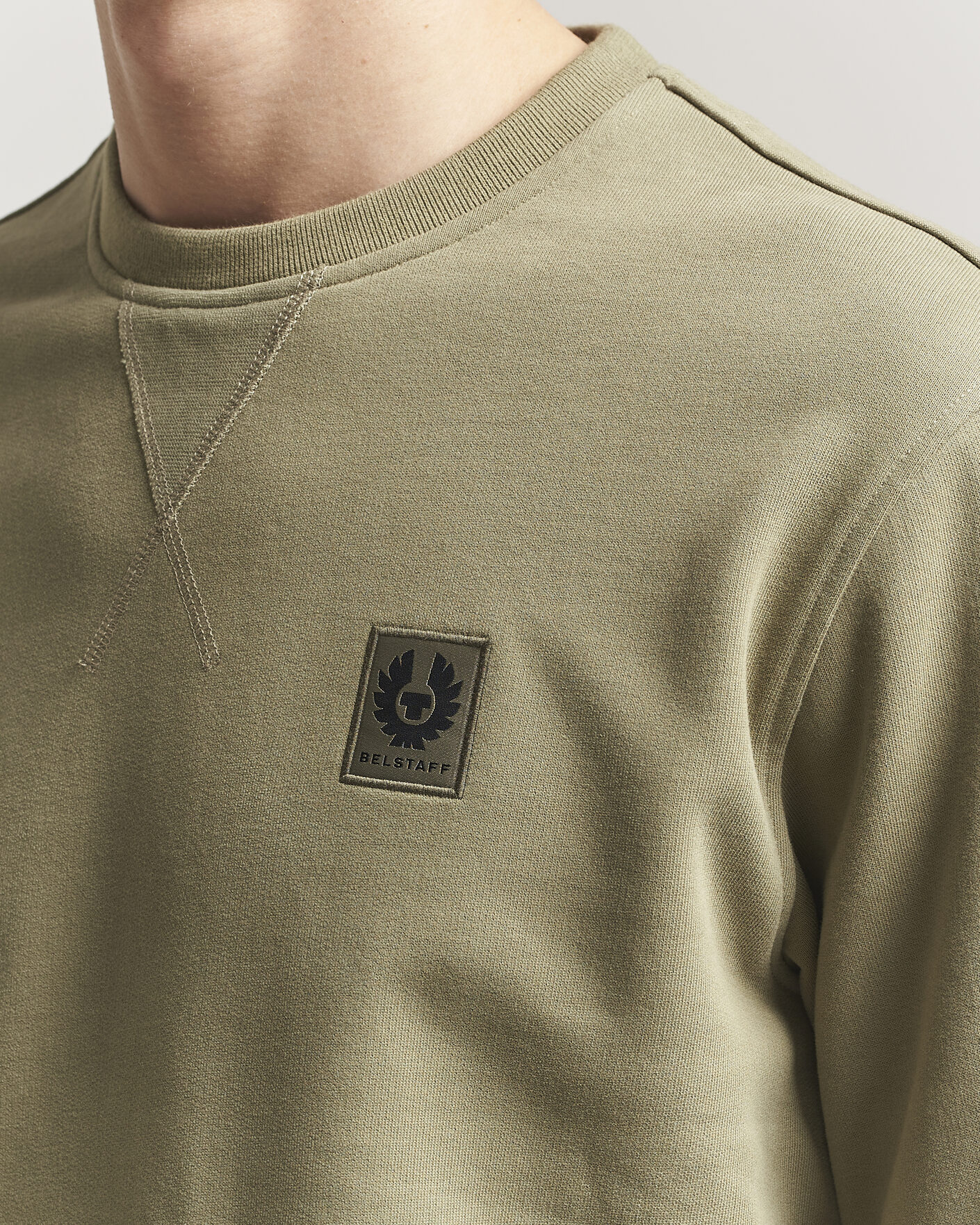 Herre | Trøjer | Belstaff | Signature Crew Neck Sweatshirt Fatigue Green