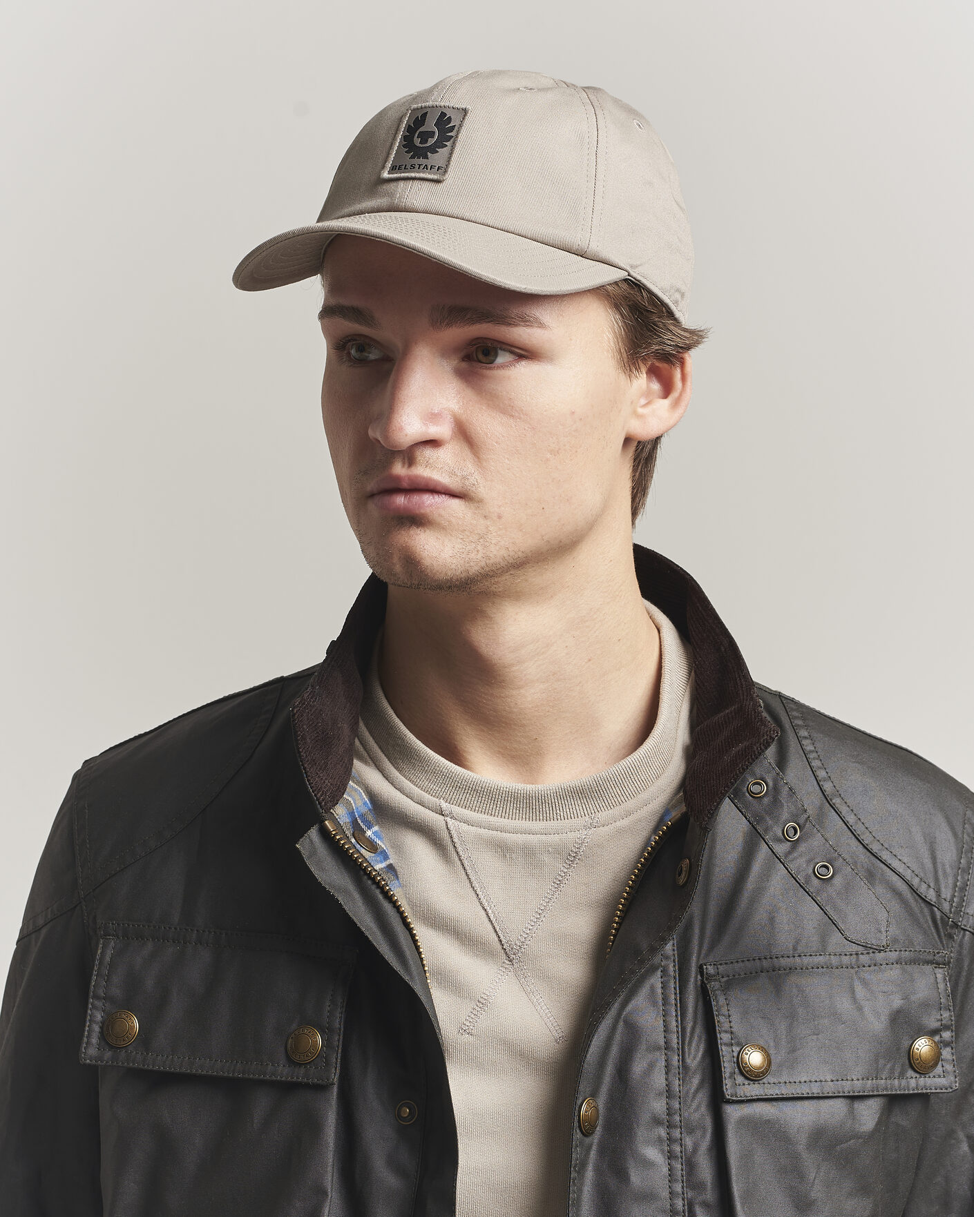 Herre | Hatte & kasketter | Belstaff | Pheonix Logo Cap Dark Sand