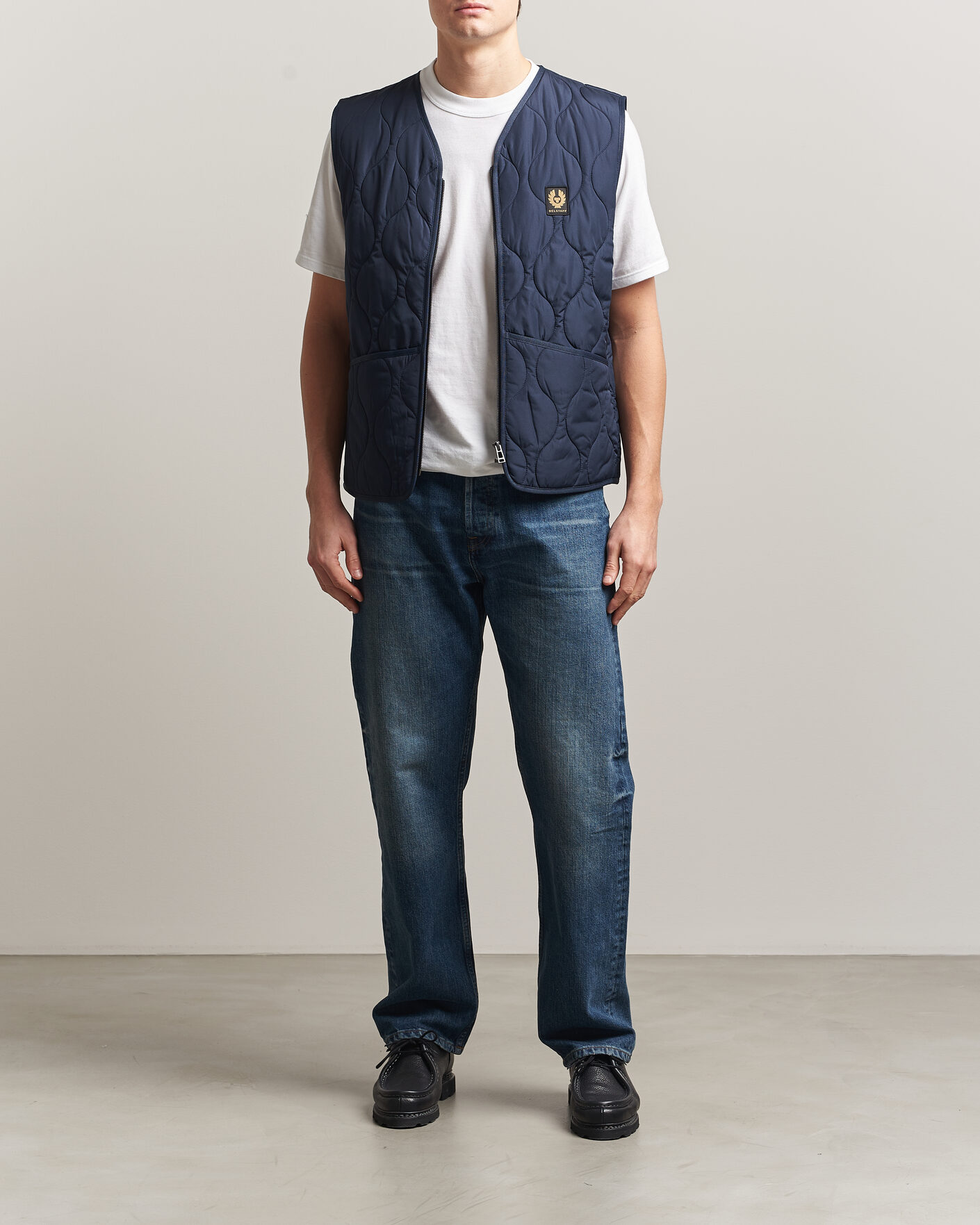 Herre | Veste | Belstaff | Base Gilet Dark Ink