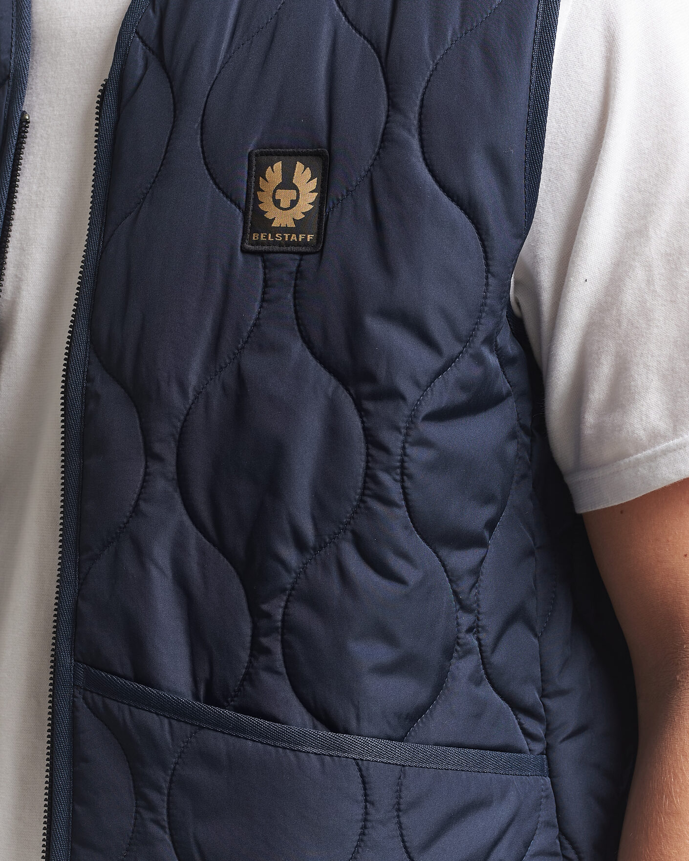 Herre | Veste | Belstaff | Base Gilet Dark Ink