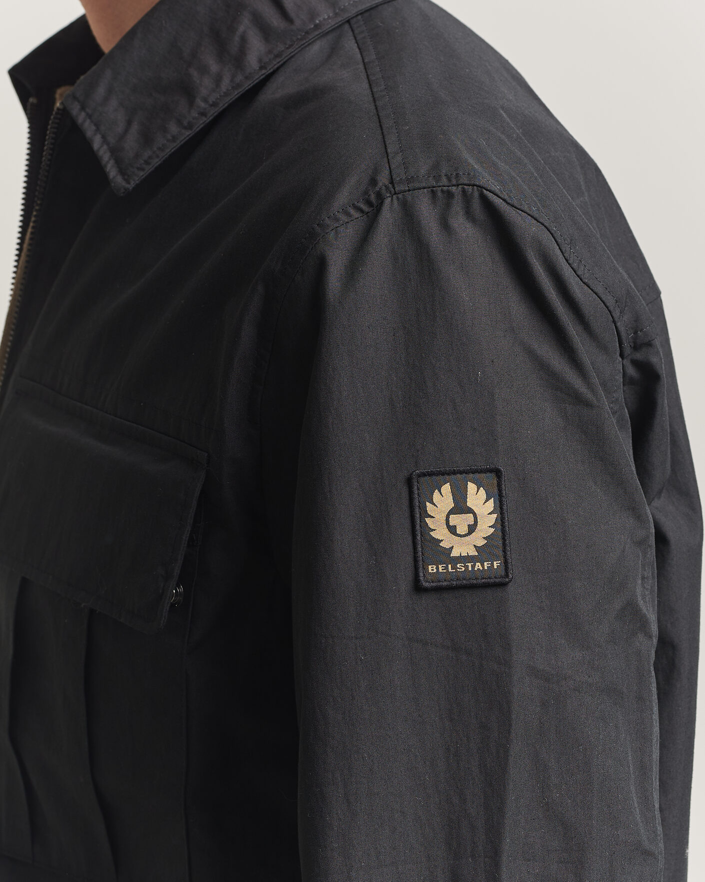 Herre | Skjorter | Belstaff | Cargo Overshirt Black