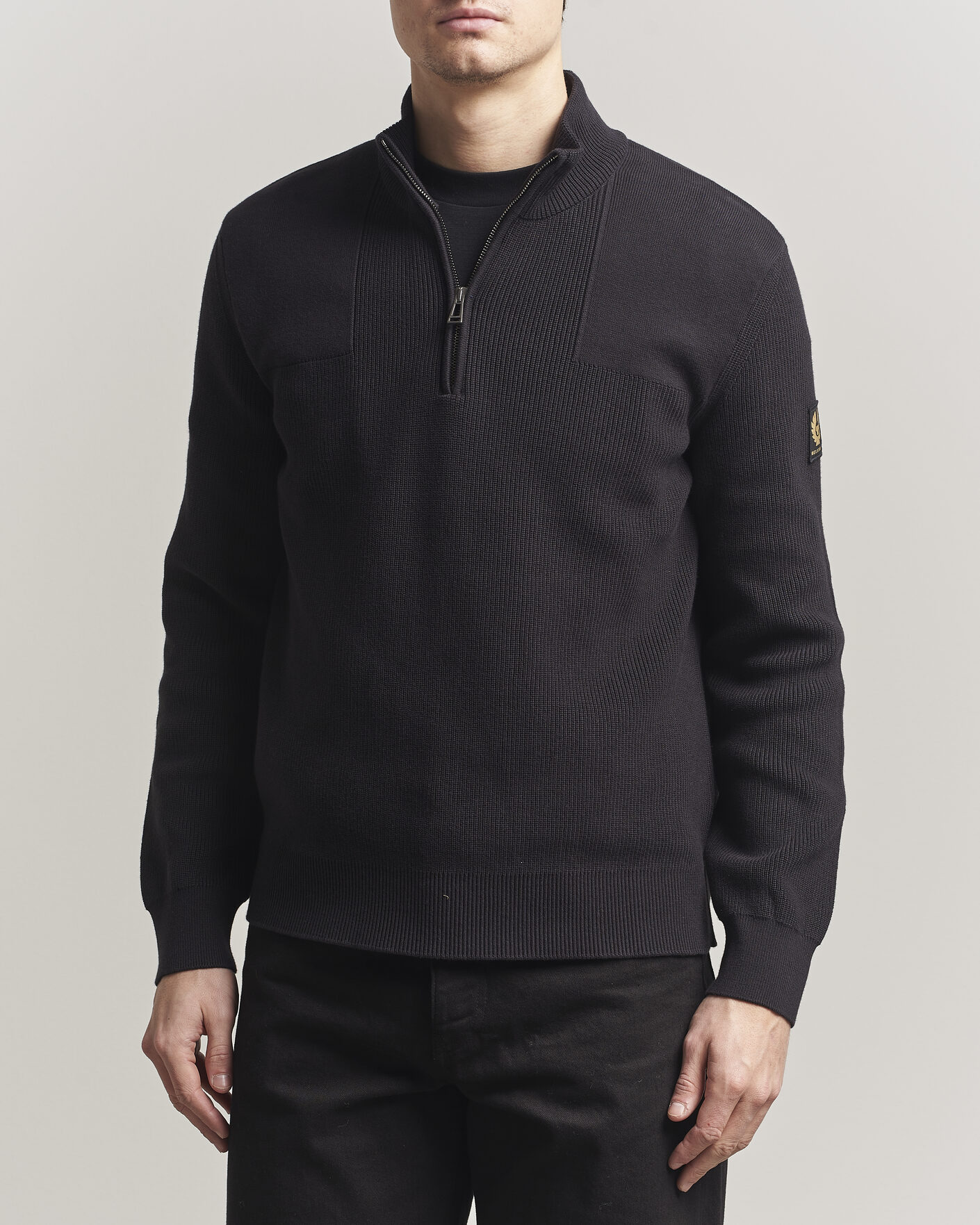Herre | Trøjer | Belstaff | Commander Half Zip Black