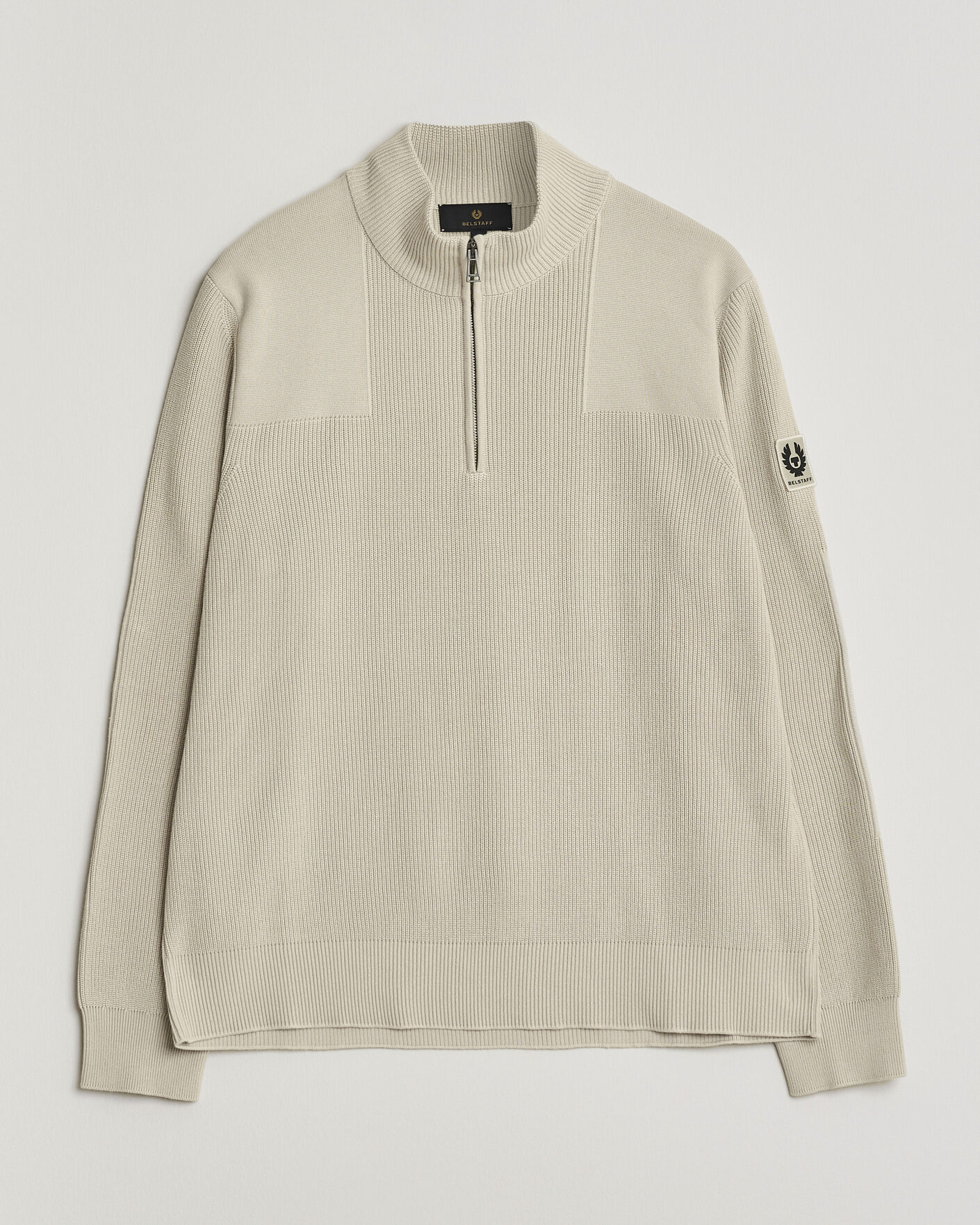 Herre | Trøjer | Belstaff | Commander Half Zip Silver Birch