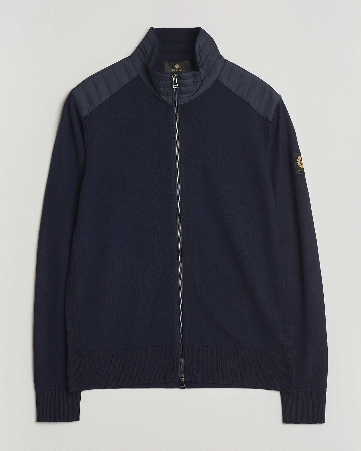 Herre | Trøjer | Belstaff | Kelby Knitted Full Zip Dark Ink