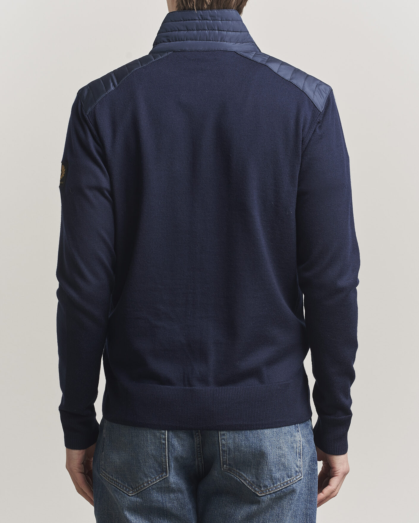 Herre | Trøjer | Belstaff | Kelby Knitted Full Zip Dark Ink