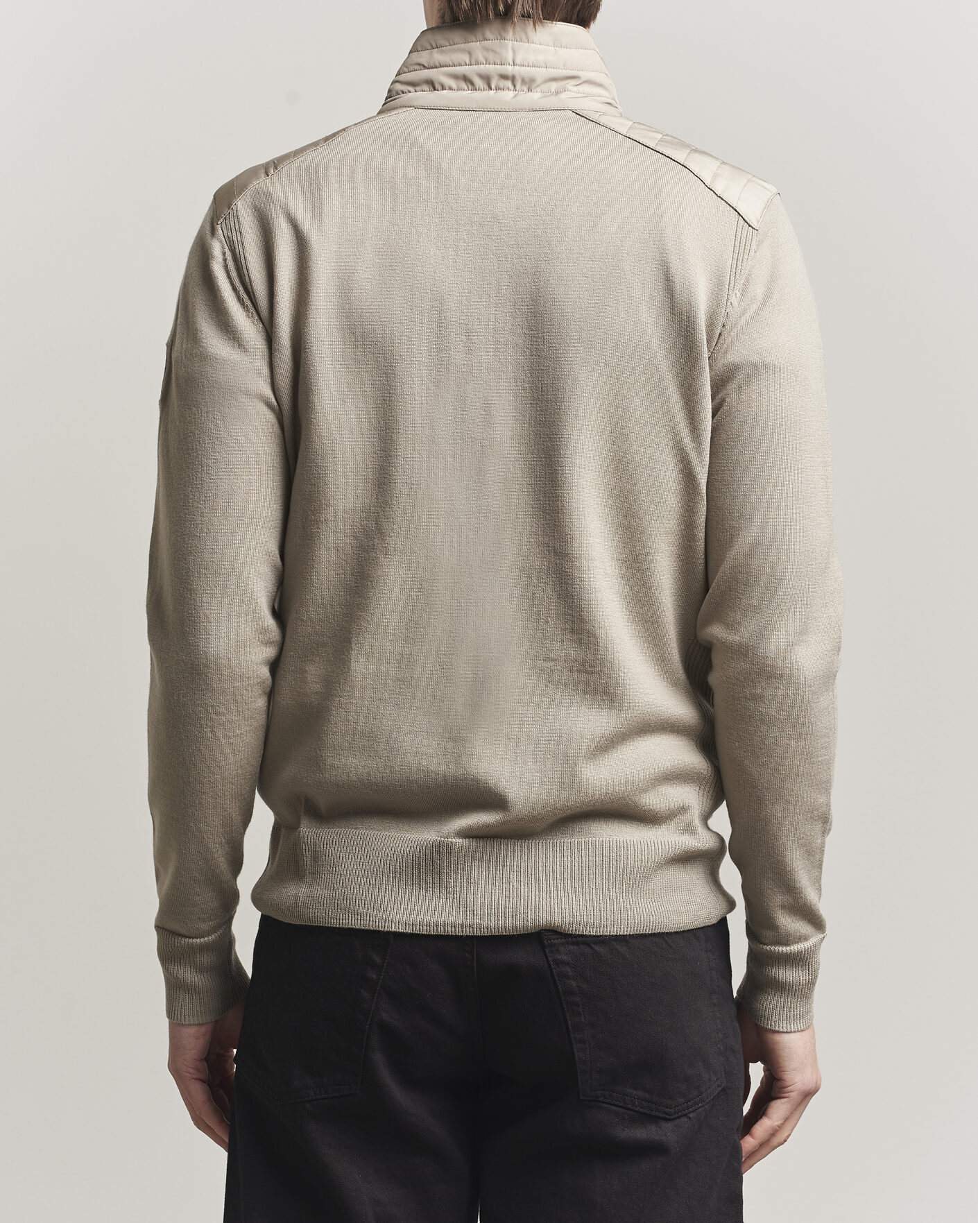 Herre | Trøjer | Belstaff | Klimington Knitted Half Zip Dark Sand