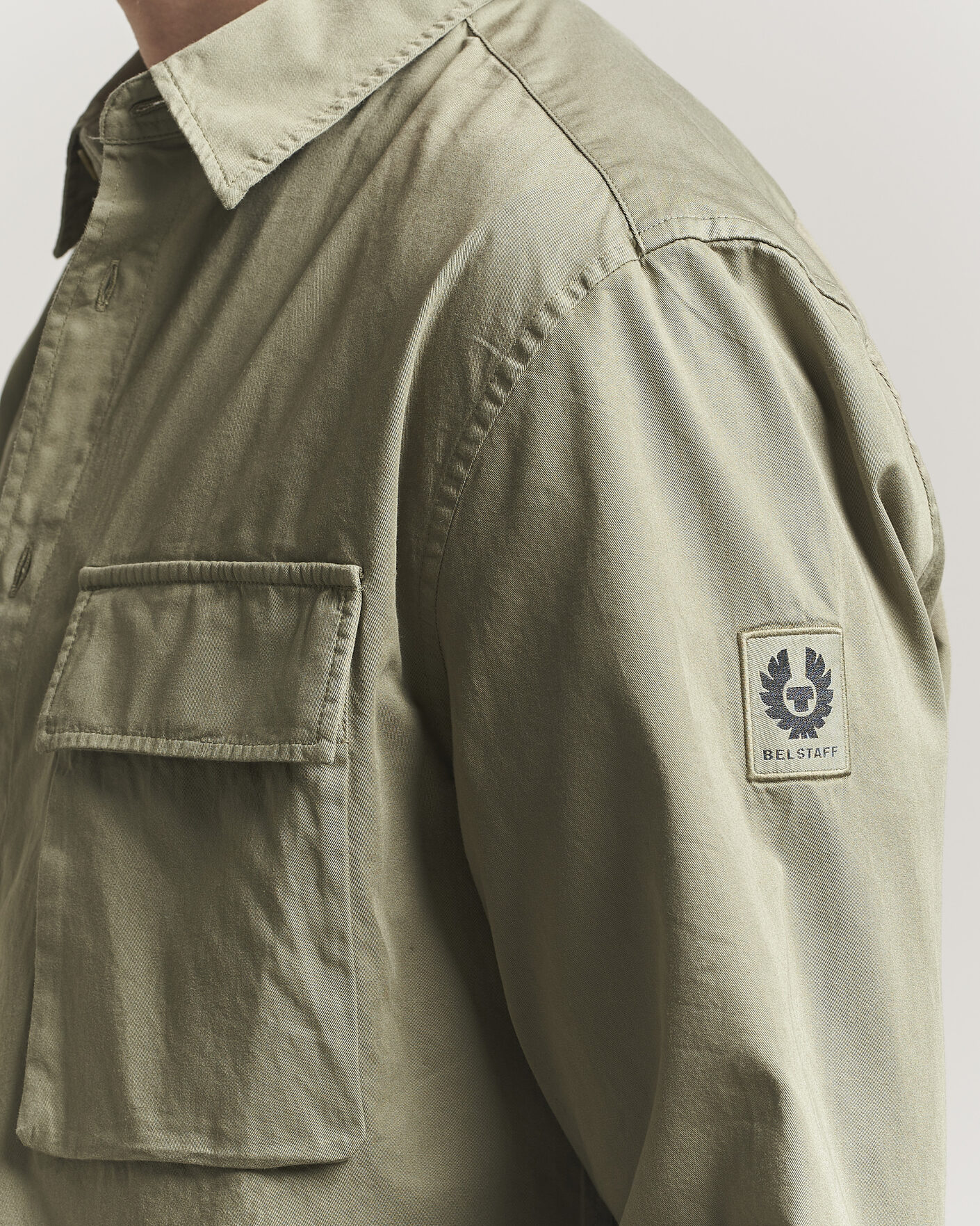 Herre | Skjorter | Belstaff | Scale Pocket Shirt Fatigue Green