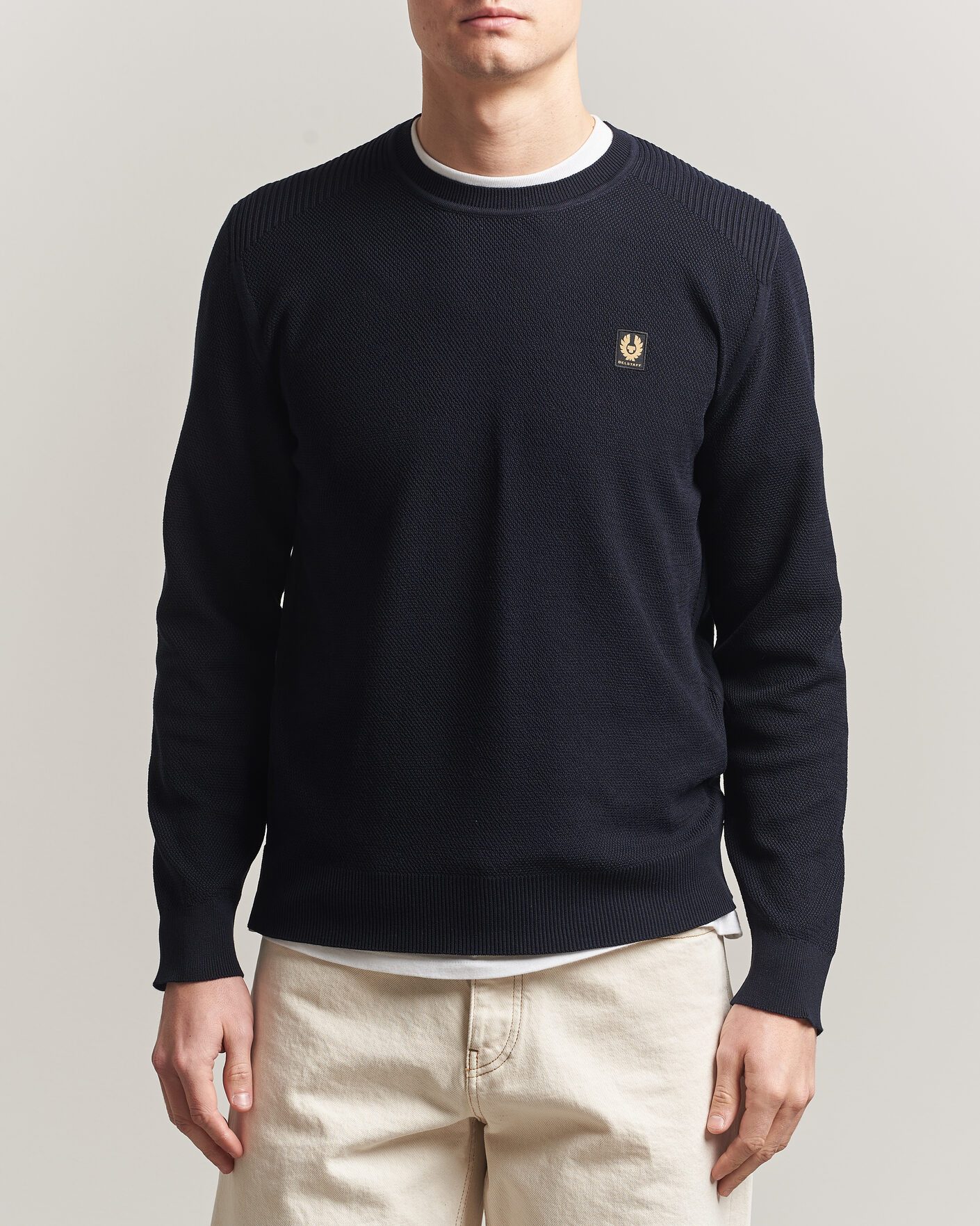 Herre | Trøjer | Belstaff | Coast Knitted Crew Neck Dark Ink