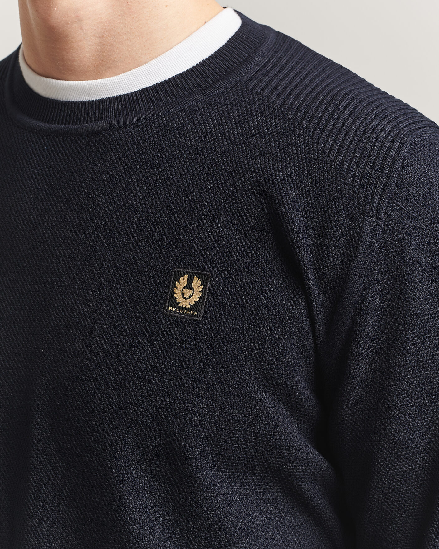 Herre | Trøjer | Belstaff | Coast Knitted Crew Neck Dark Ink