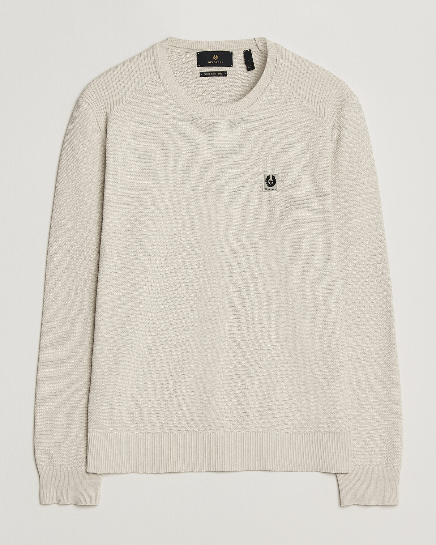 Herre | Trøjer | Belstaff | Coast Knitted Crew Neck Silver Birch