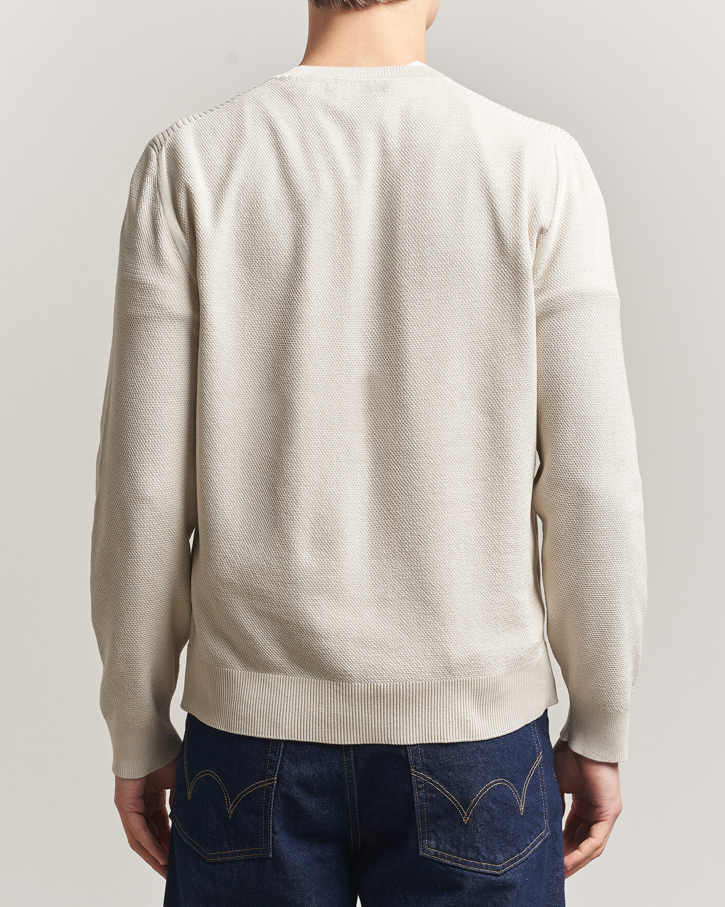 Herre | Trøjer | Belstaff | Coast Knitted Crew Neck Silver Birch