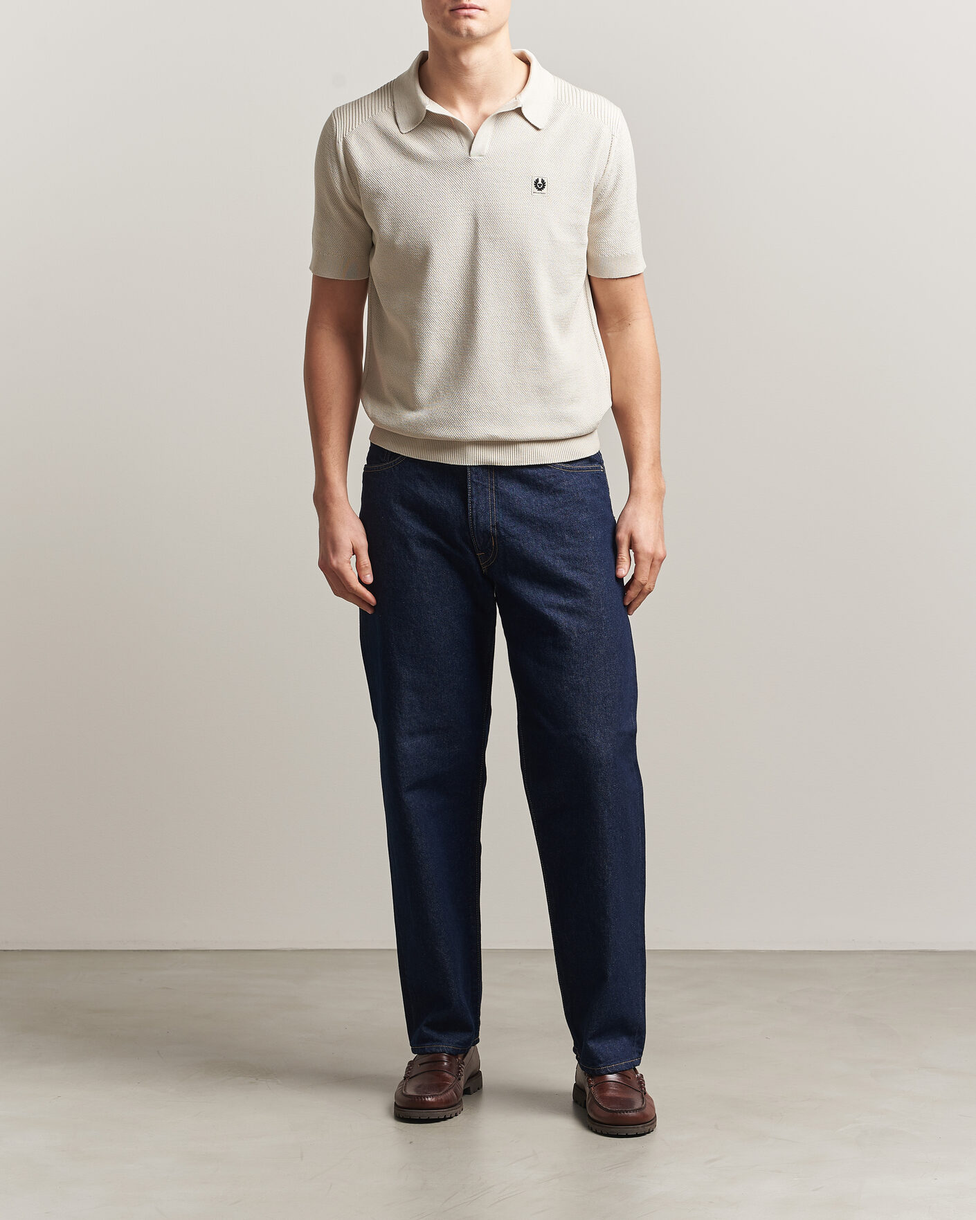 Herre | Polotrøjer | Belstaff | Coast Knitted Polo Silver Birch