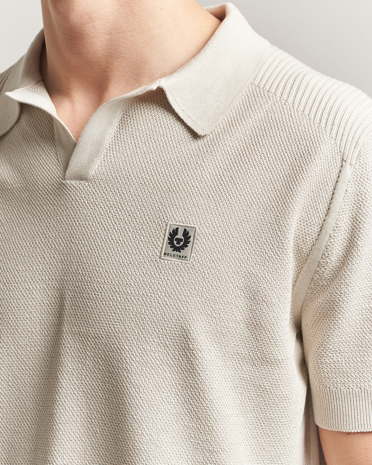 Herre | Polotrøjer | Belstaff | Coast Knitted Polo Silver Birch