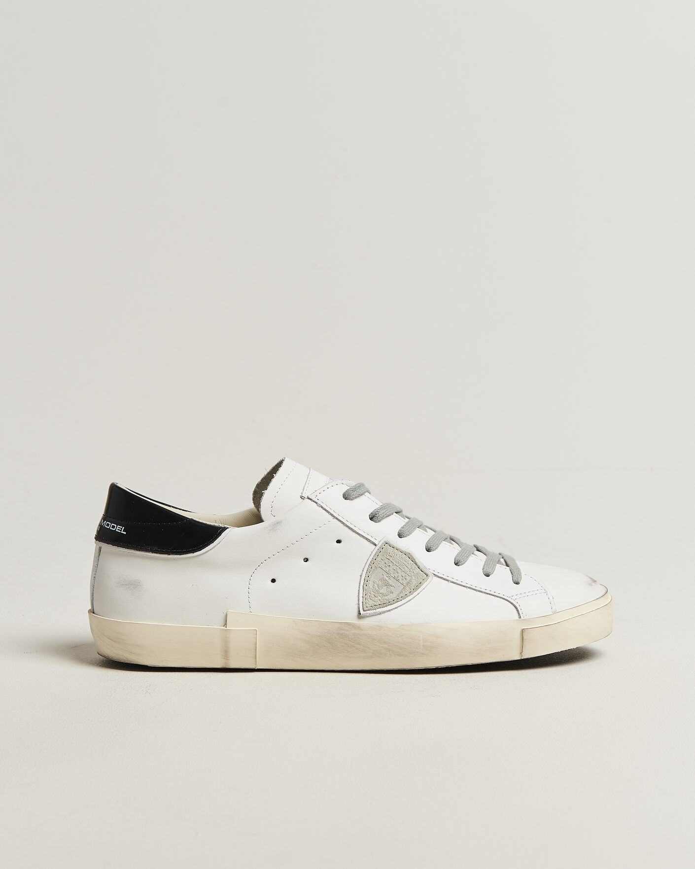 Herre | Sneakers | Philippe Model | PRSX Low Top Canvas Mix Sneaker White/Black