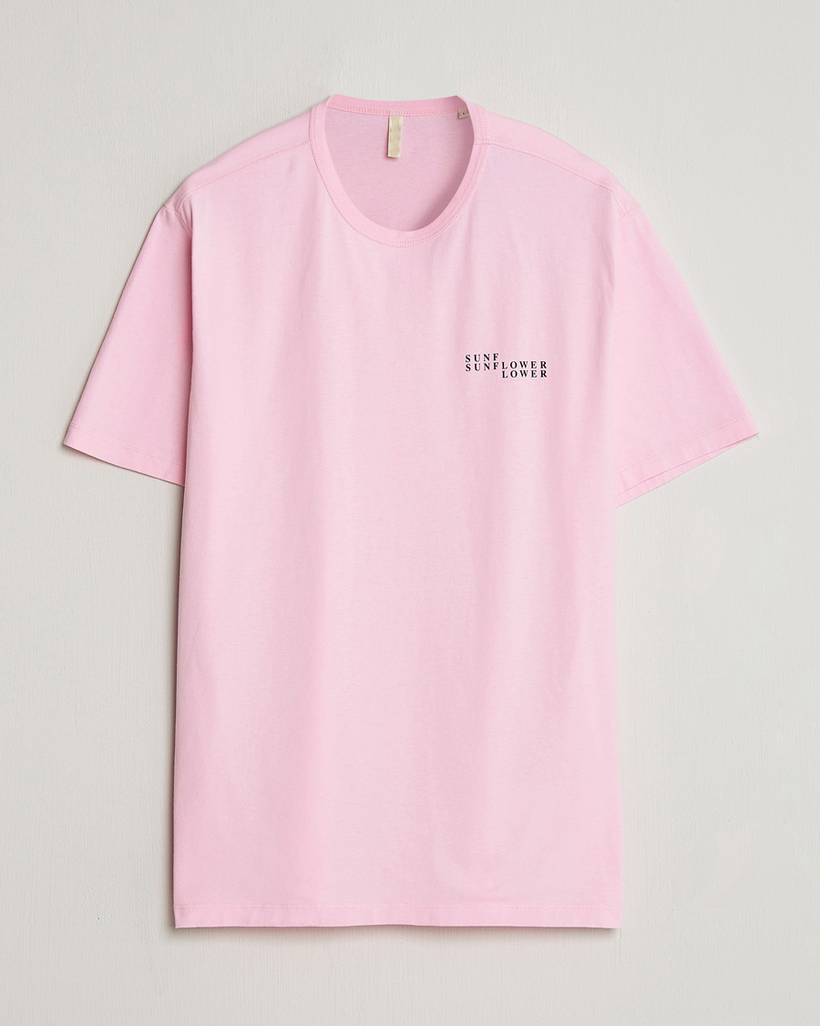 Herre | T-Shirts | Sunflower | Logo T-Shirt Pink
