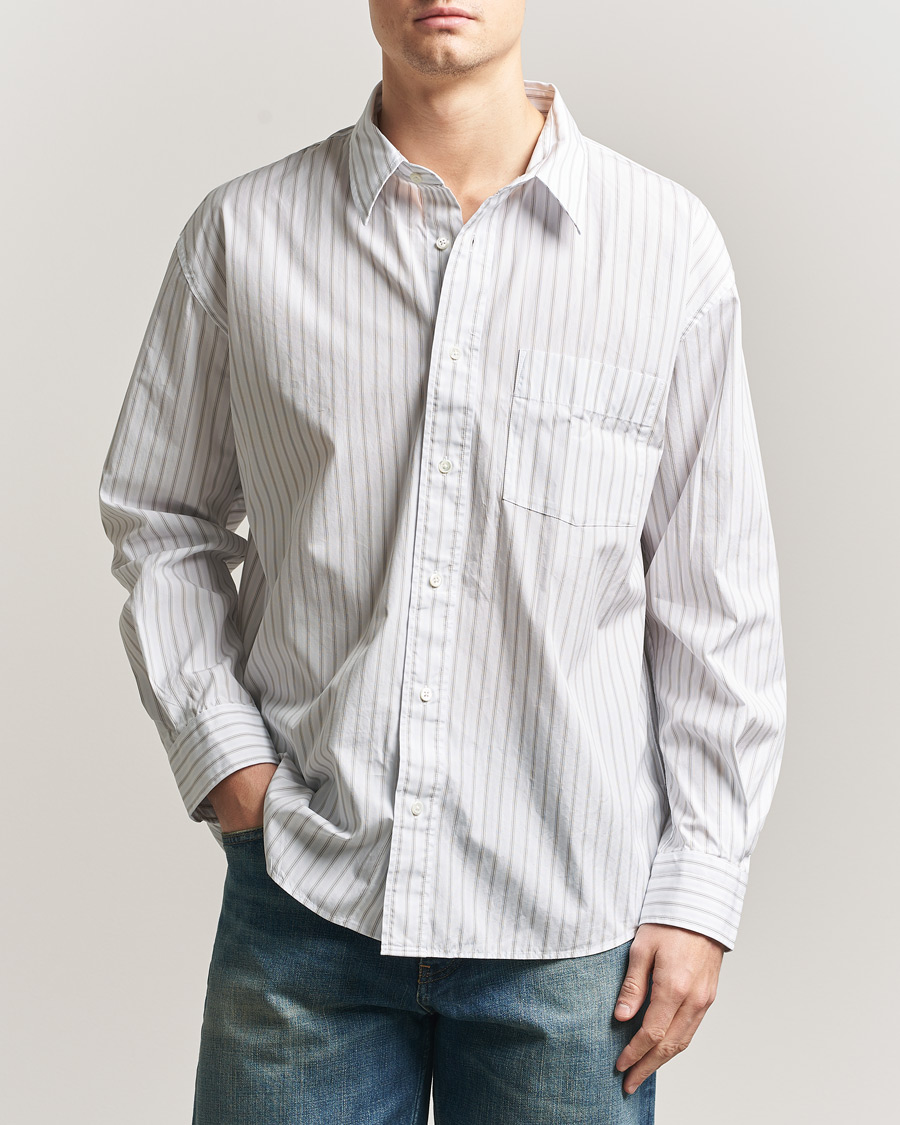 Herre | Skjorter | Sunflower | New Base Shirt Blue Stripe