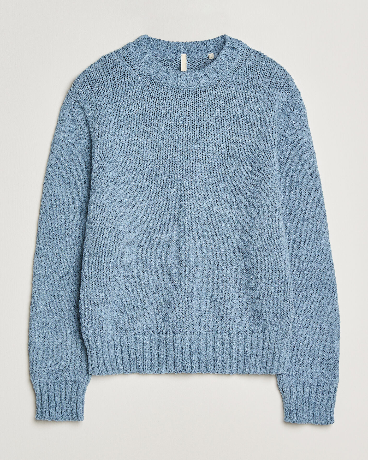 Herre | Trøjer | Sunflower | Frederik Cotton Blend Sweater Light Blue