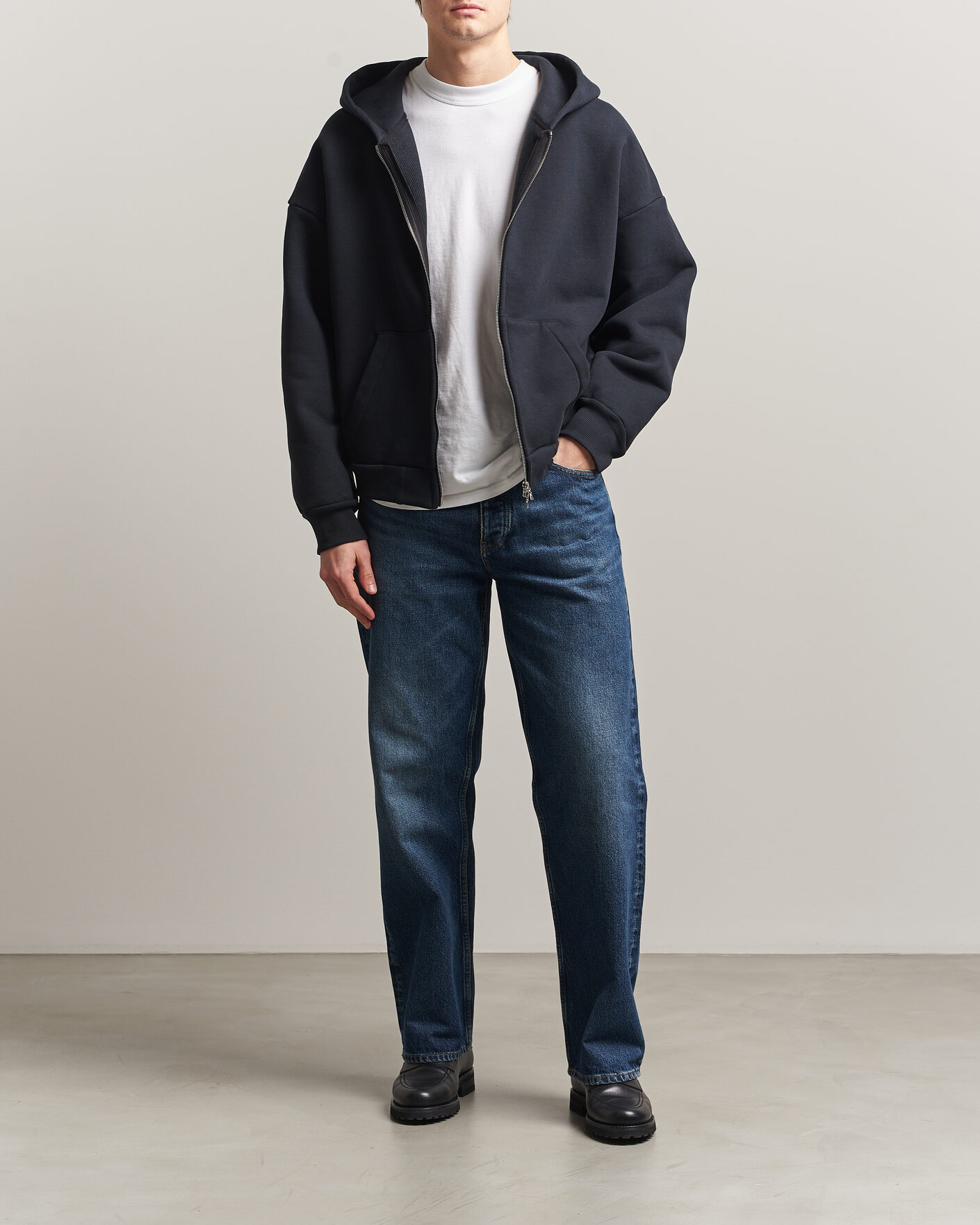 Herre | Trøjer | Sunflower | Hooded Sweat Jacket Black