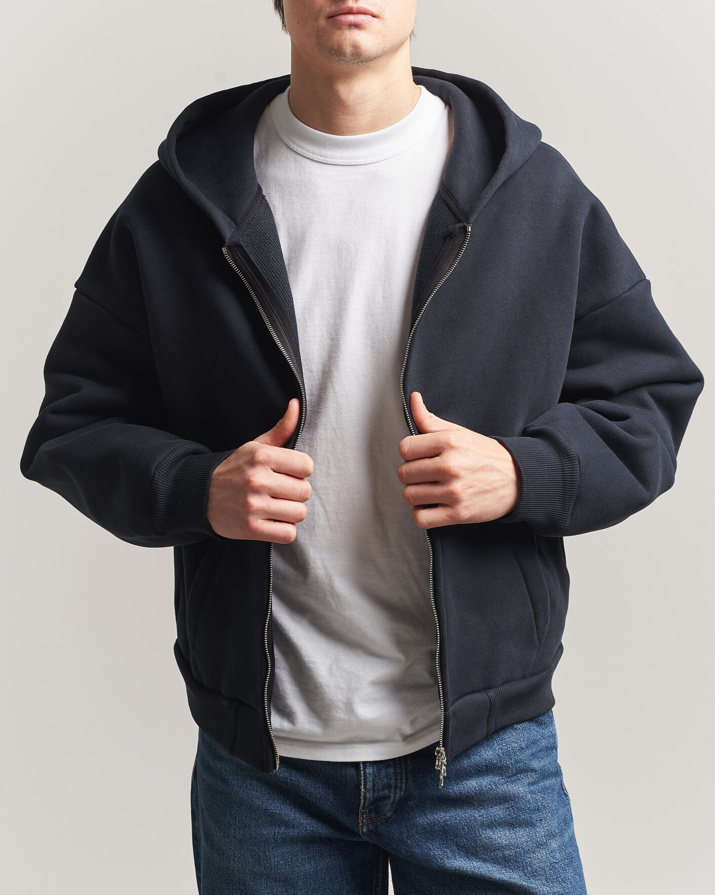 Herre | Trøjer | Sunflower | Hooded Sweat Jacket Black