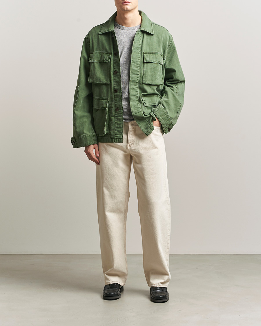 Herre | Jeans | Sunflower | Loose Jeans Ecru Contrast