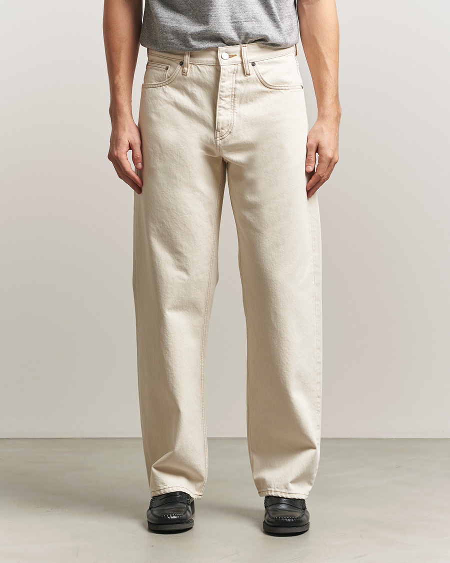 Sunflower Loose Jeans Ecru Contrast - CareOfCarl.dk