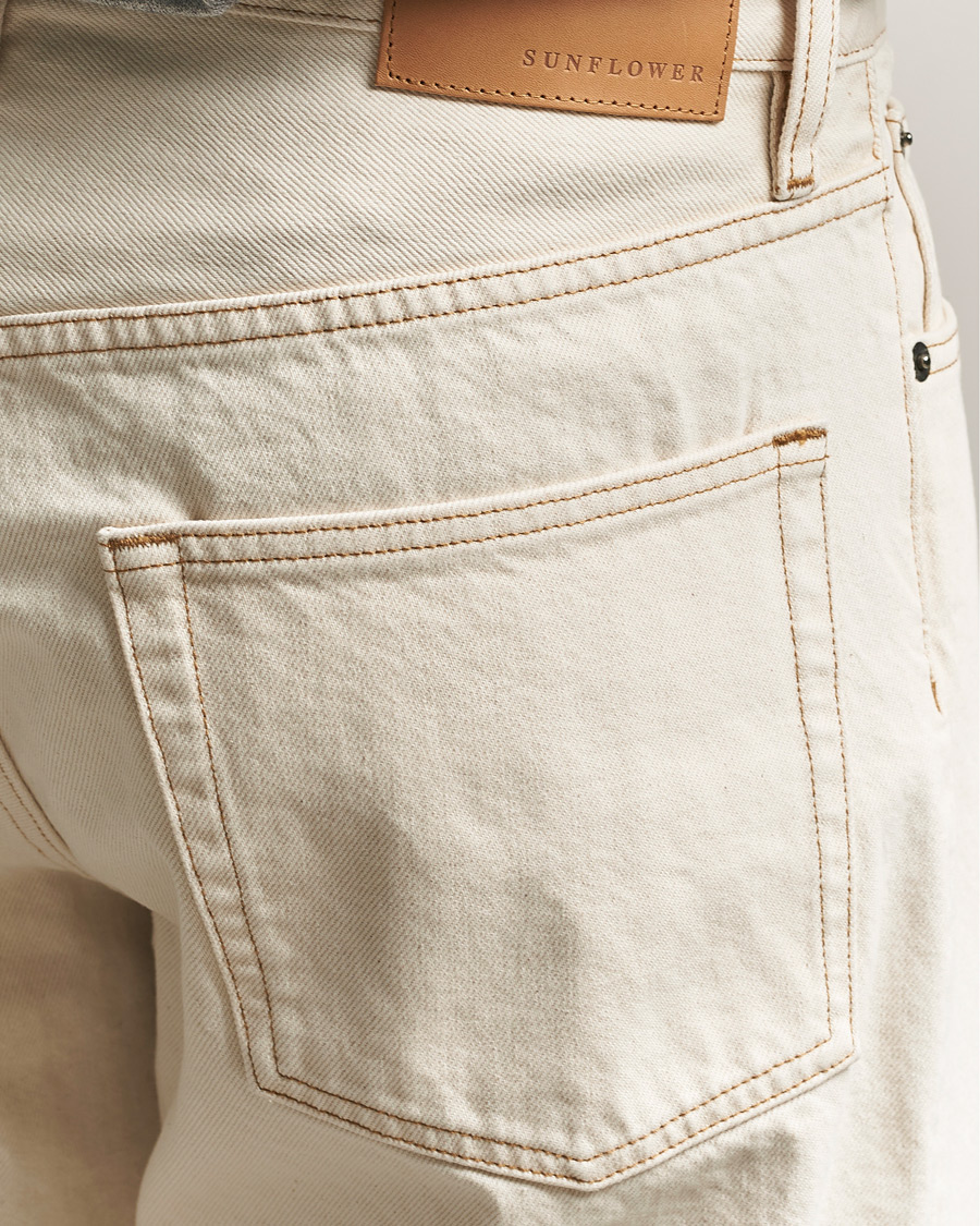 Herre | Jeans | Sunflower | Loose Jeans Ecru Contrast