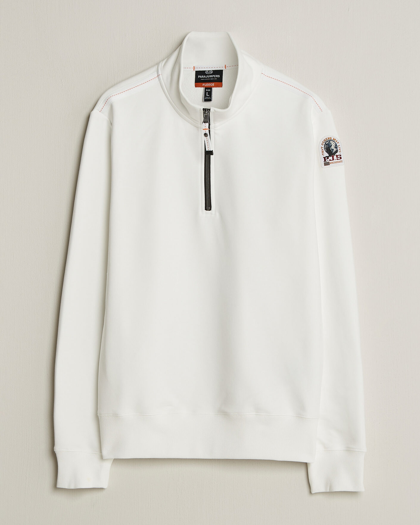 Herre | Trøjer | Parajumpers | Broad Peak Super Easy Half Zip White