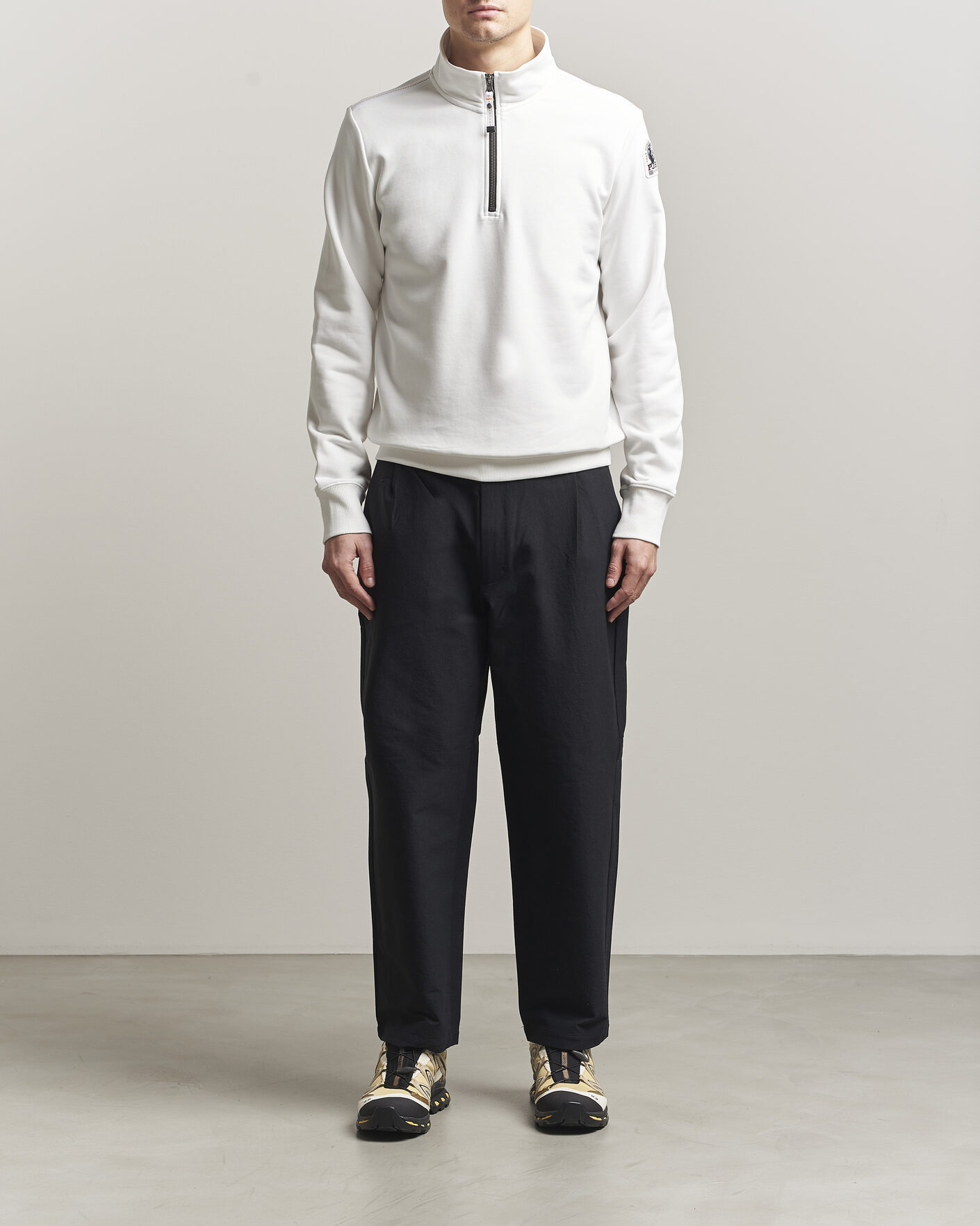 Herre | Trøjer | Parajumpers | Broad Peak Super Easy Half Zip White