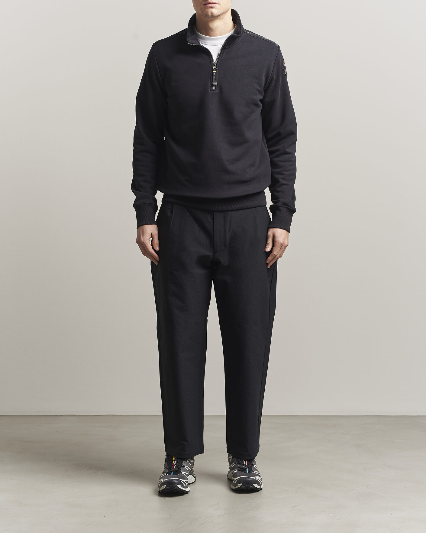 Herre | Trøjer | Parajumpers | Broad Peak Super Easy Half Zip Black