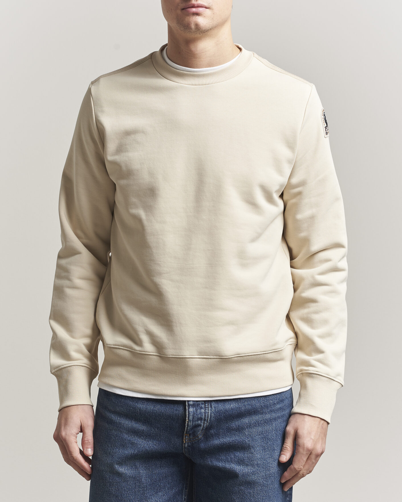 Herre | Trøjer | Parajumpers | K2 Super Easy Crew Neck Sweatshirt Bone