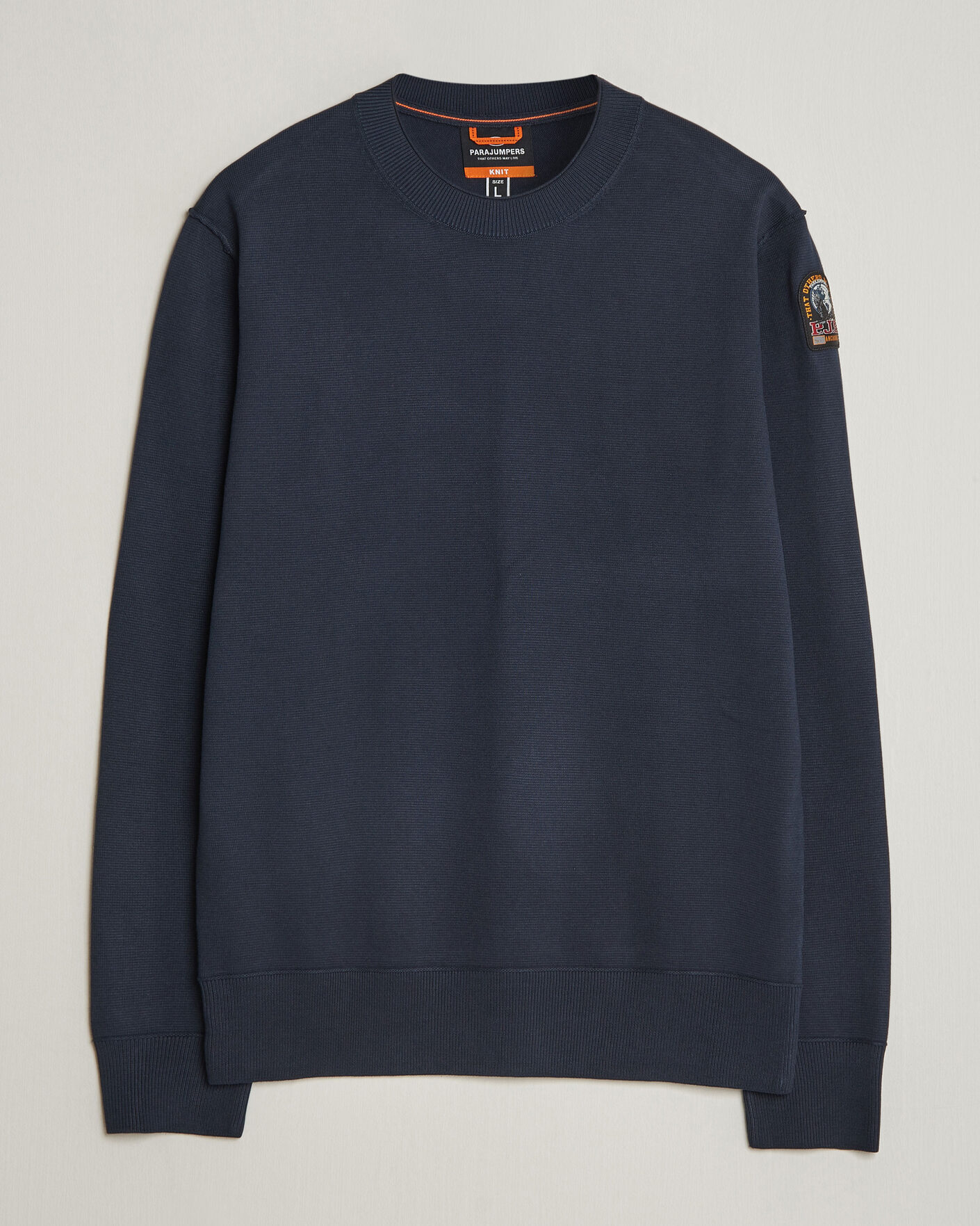 Herre | Trøjer | Parajumpers | Basic Braw Knitted Sweater Navy