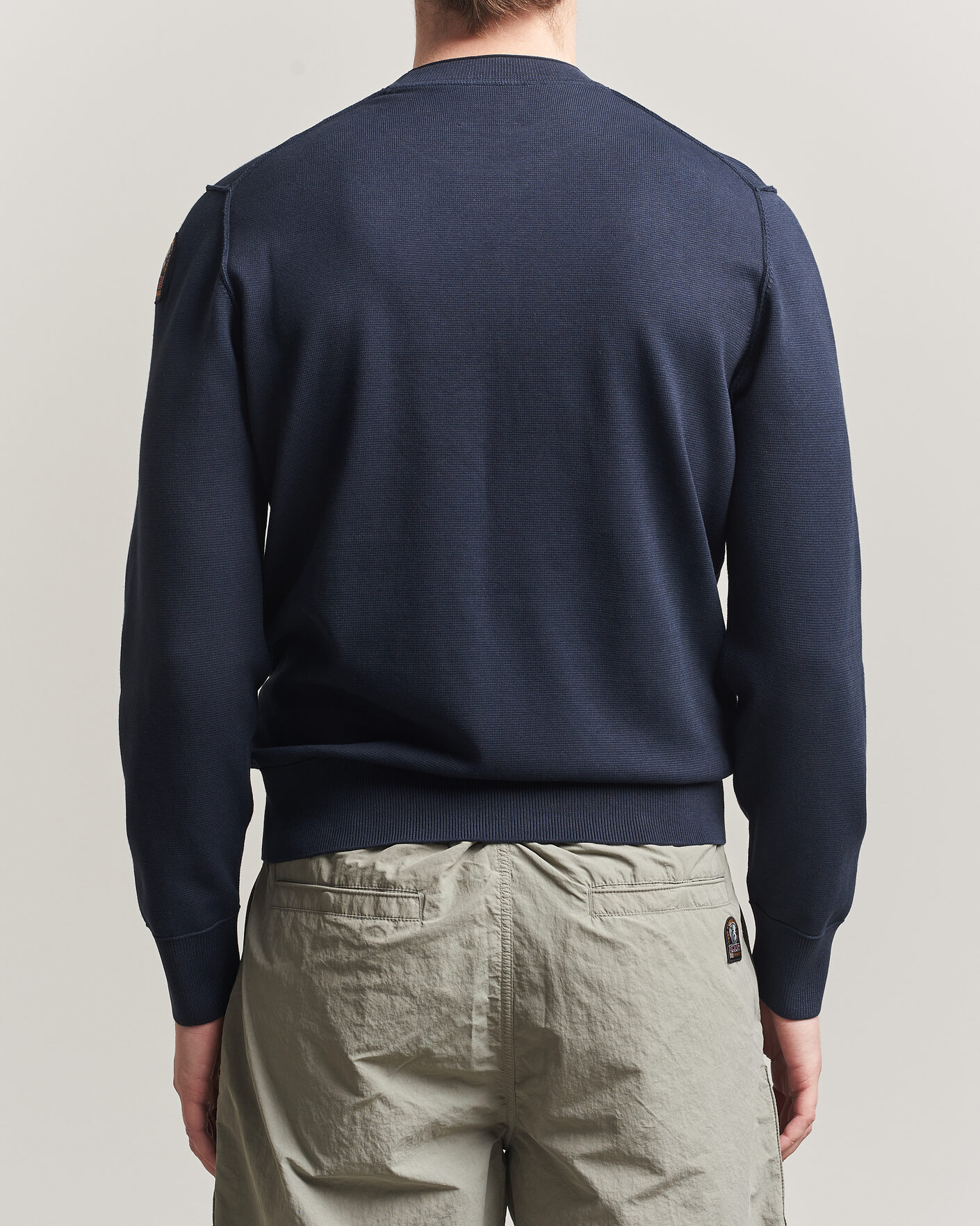 Herre | Trøjer | Parajumpers | Basic Braw Knitted Sweater Navy